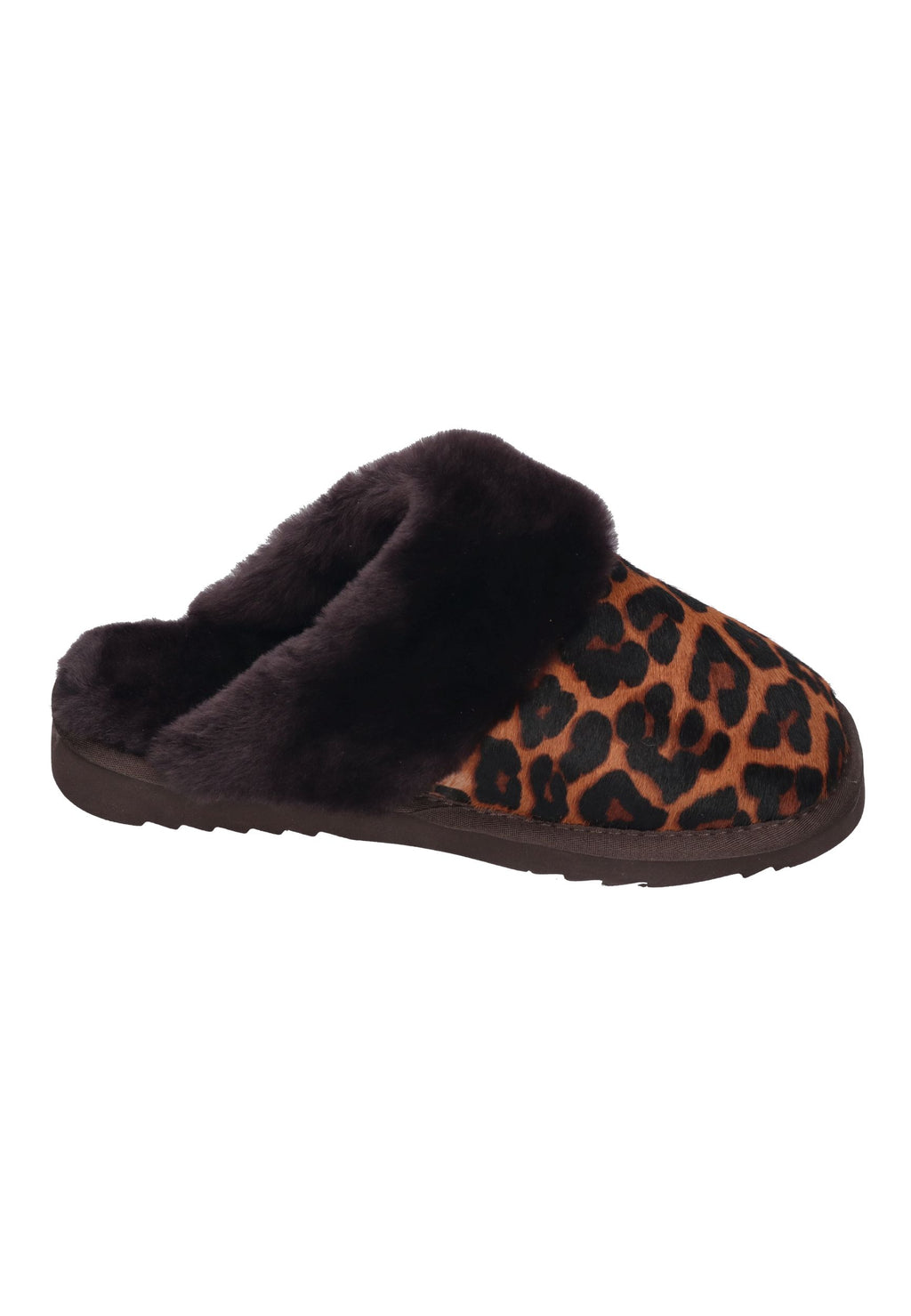 WARMBAT Damen Hausschuhe COLLIE PRINT panther cognac
