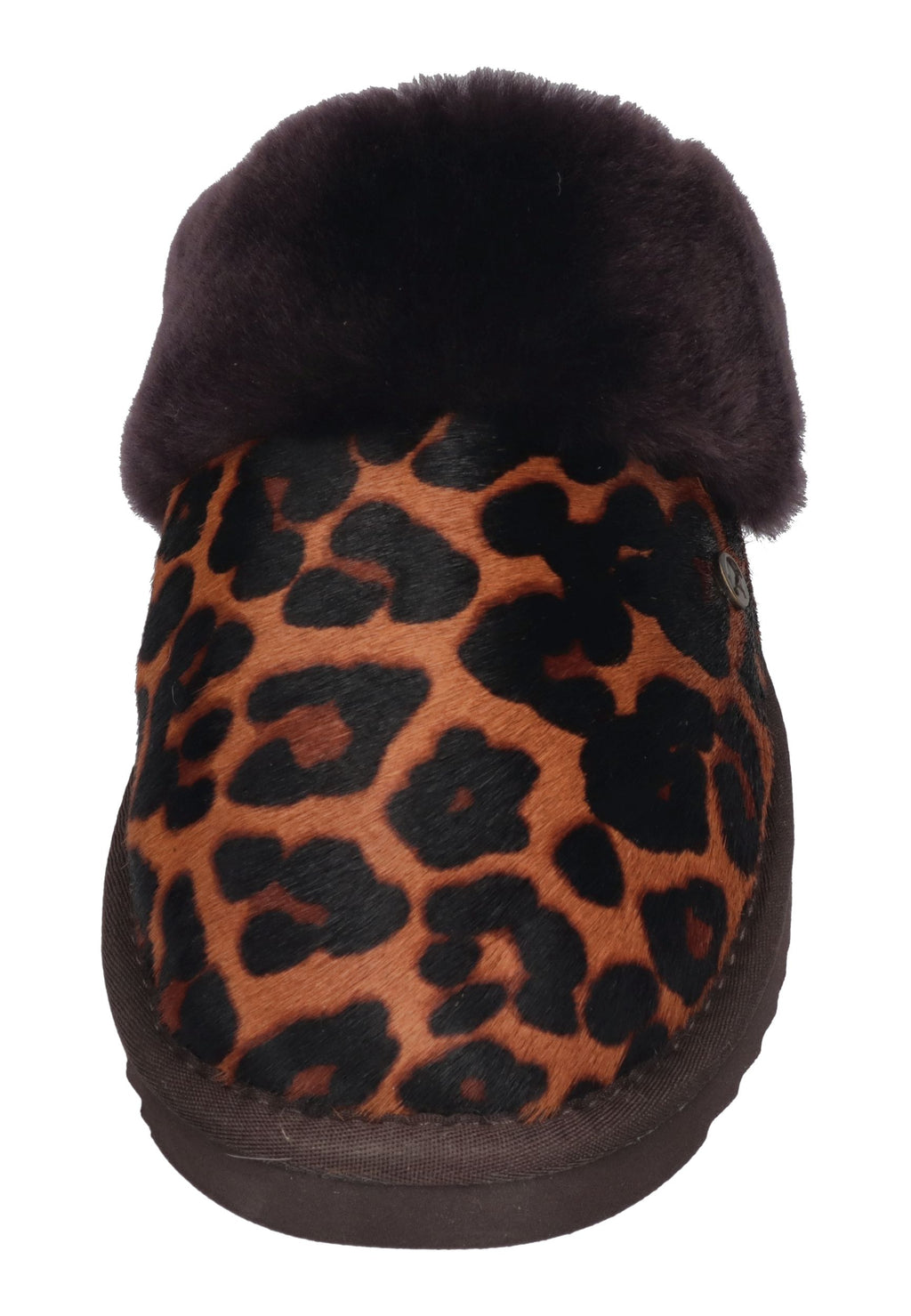 WARMBAT Damen Hausschuhe COLLIE PRINT panther cognac