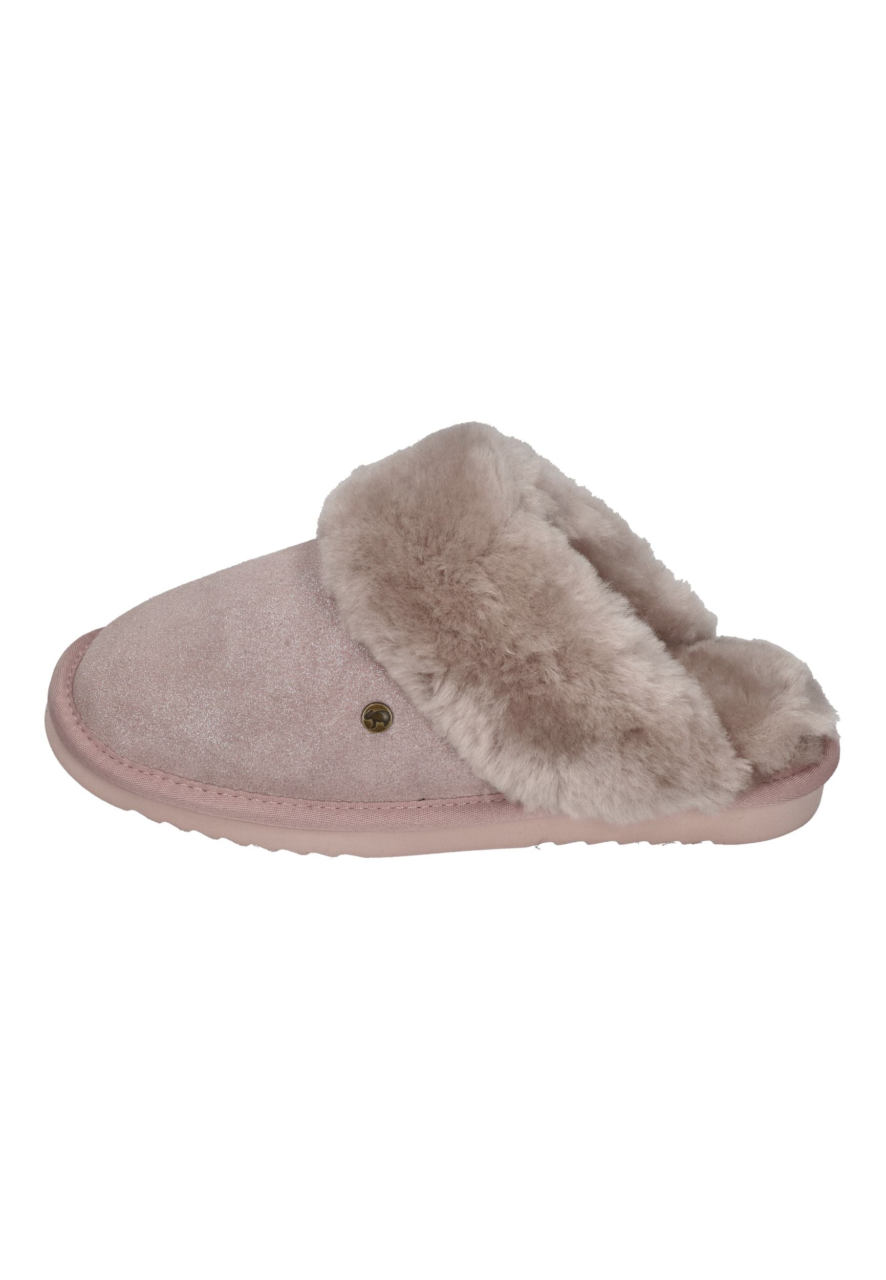 WARMBAT Damenschuhe Hausschuhe COLLIE PRINT METALLIC silver