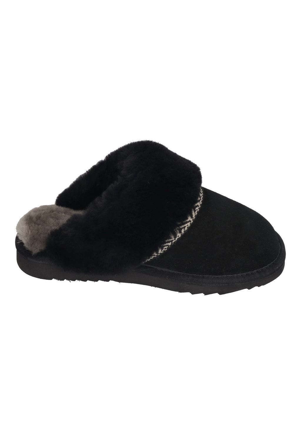 WARMBAT Damenschuhe Hausschuhe FLURRY SUEDE TAPE black