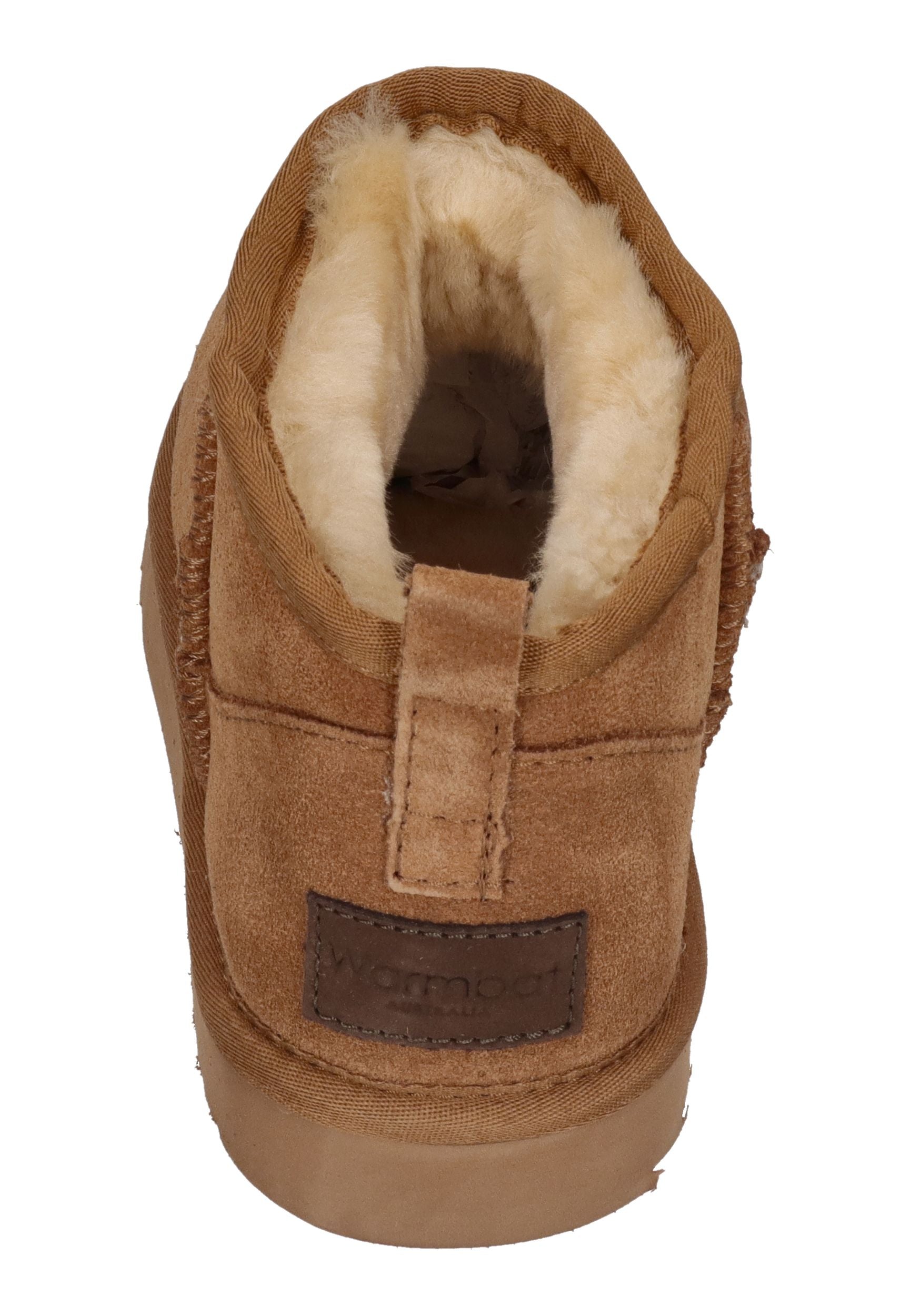 WARMBAT Damenschuhe Schaffell Booties DURACK cognac