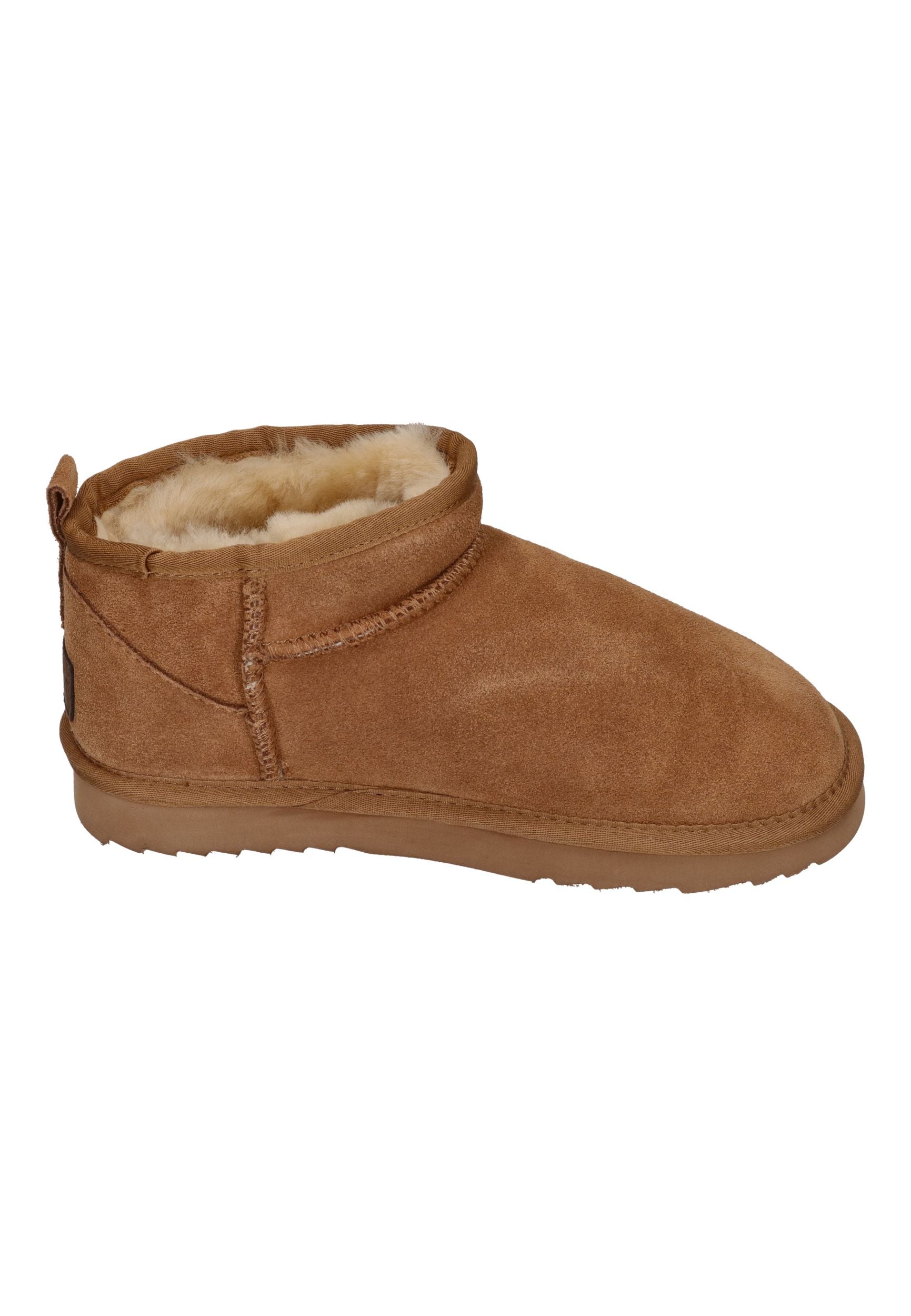 WARMBAT Damenschuhe Schaffell Booties DURACK cognac