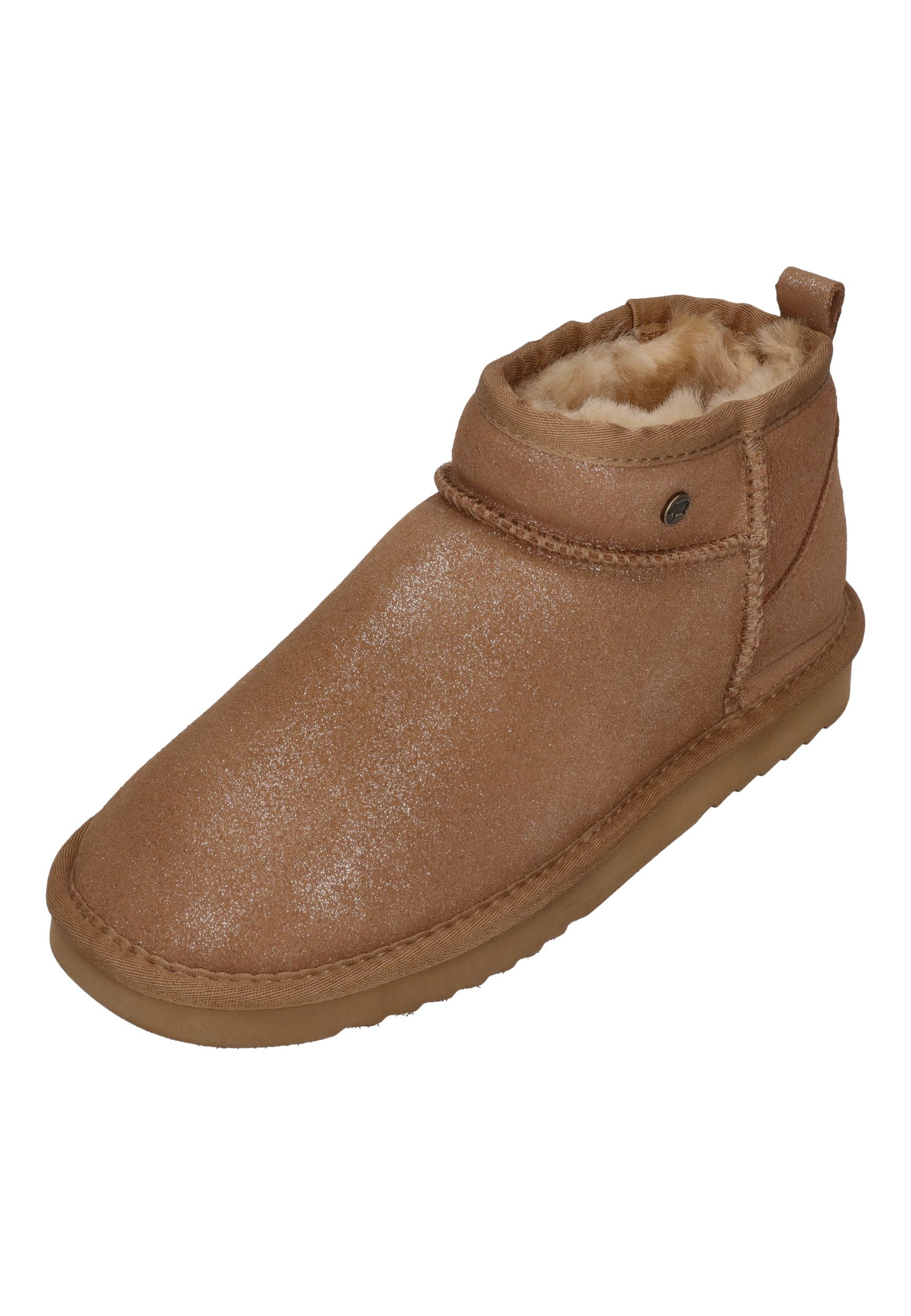 WARMBAT Damenschuhe Schaffell Booties DURACK metalic gold