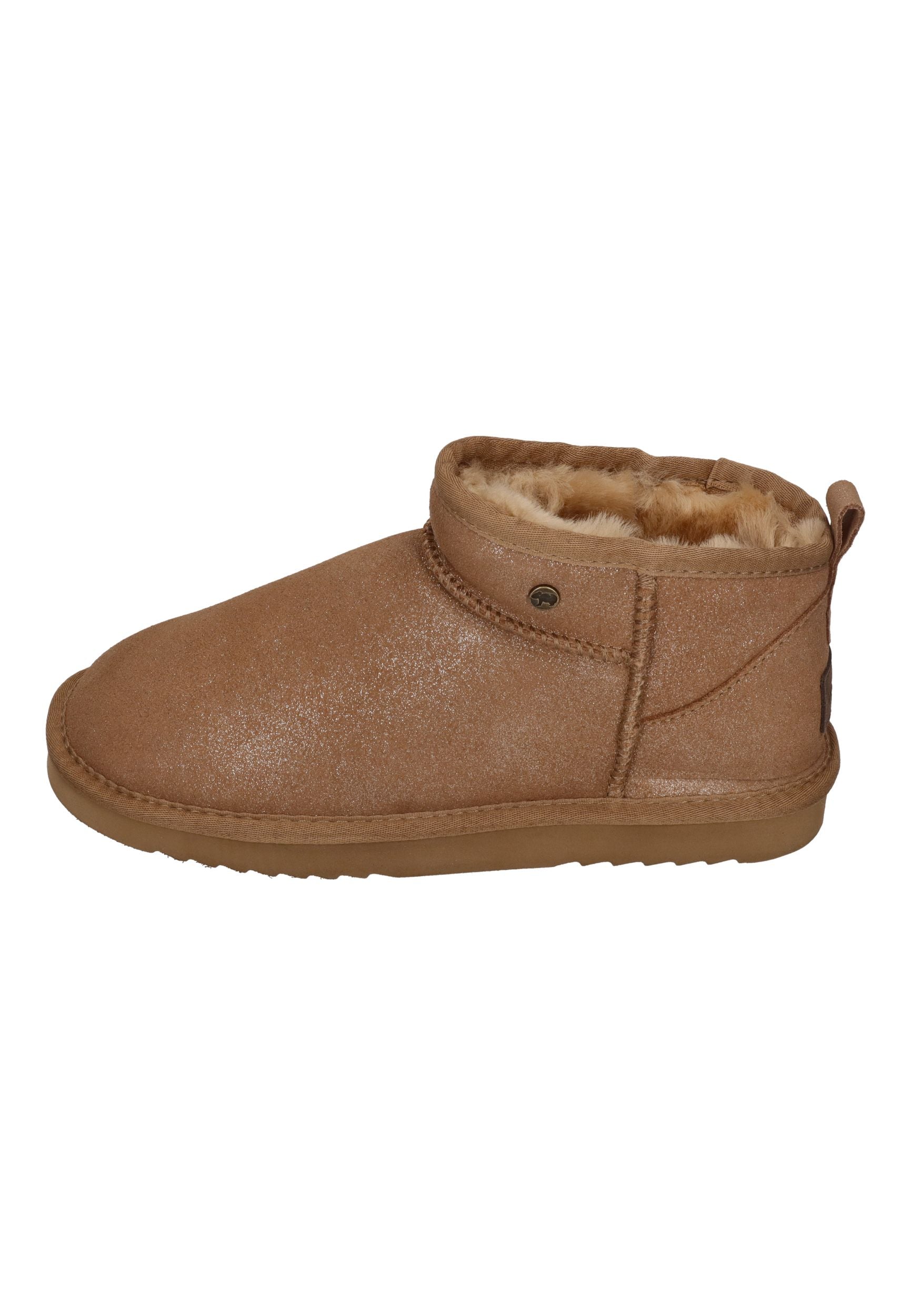 WARMBAT Damenschuhe Schaffell Booties DURACK metalic gold