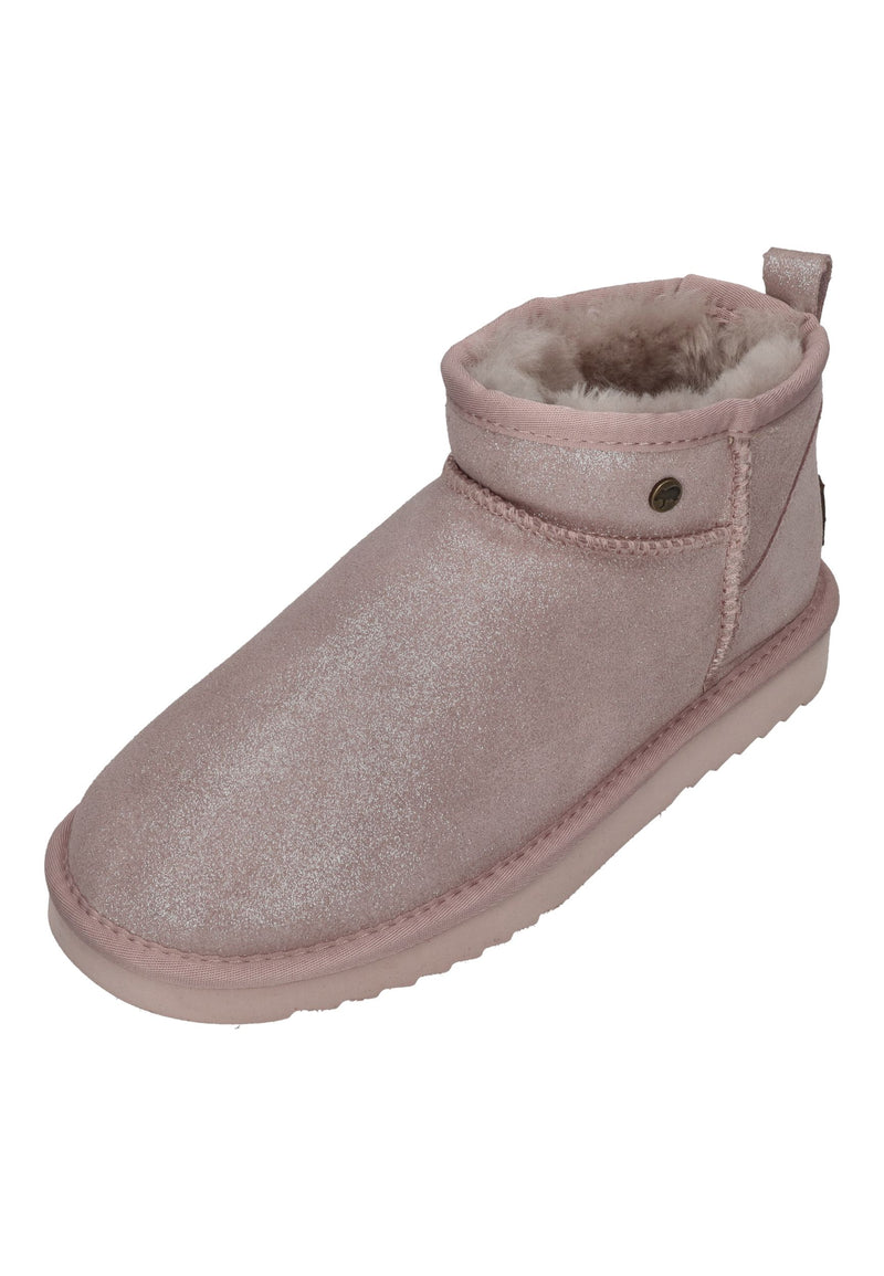 WARMBAT Damenschuhe Schaffell Booties DURACK metalic silver