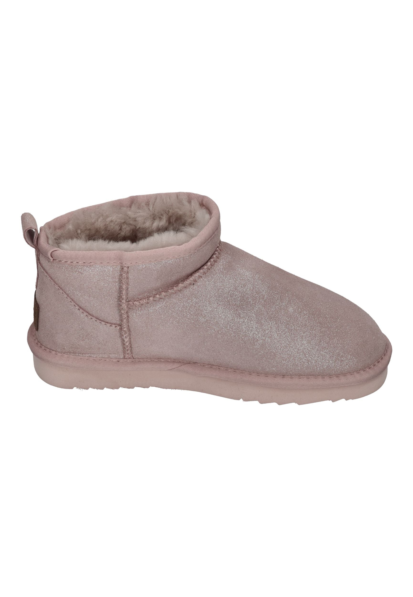 WARMBAT Damenschuhe Schaffell Booties DURACK metalic silver
