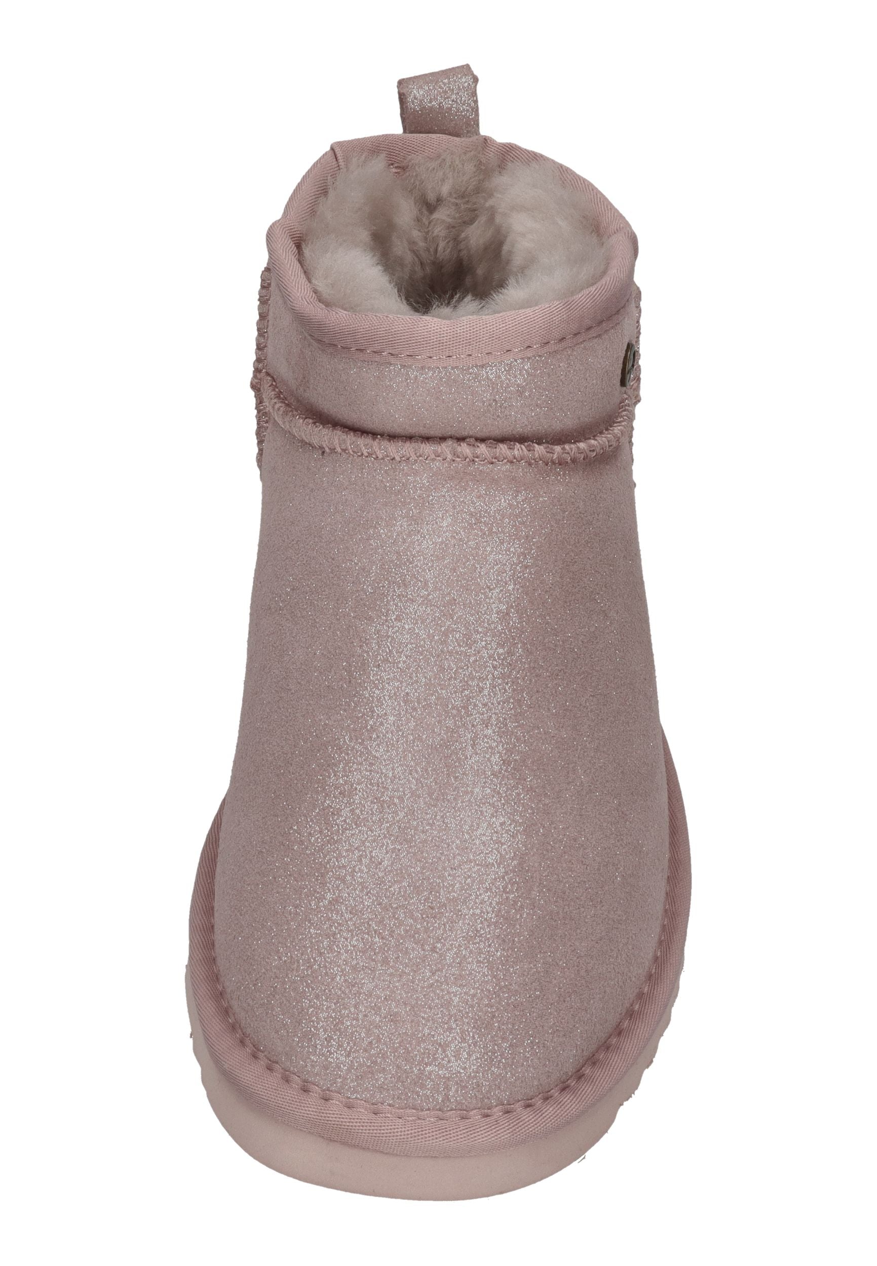 WARMBAT Damenschuhe Schaffell Booties DURACK metalic silver