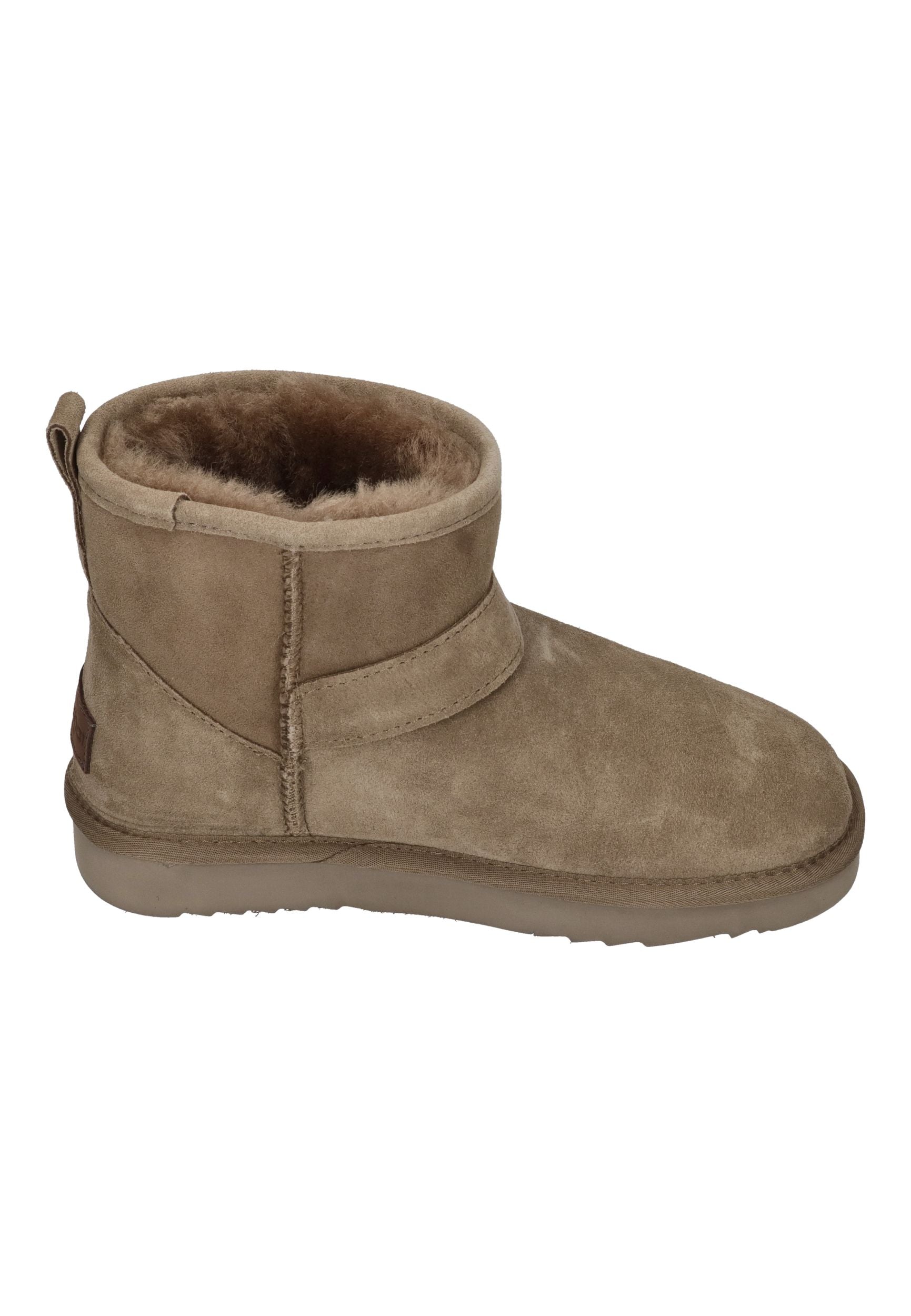 WARMBAT Damenschuhe Schaffell Booties WALLABY BUCKLE moss