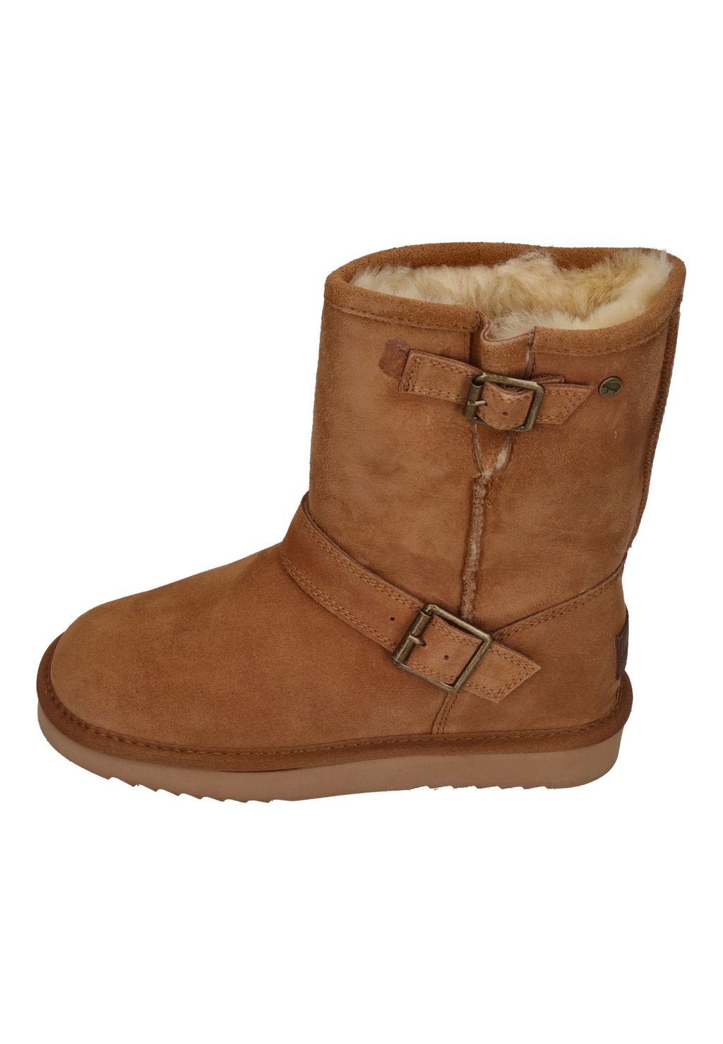 WARMBAT Damenstiefel Boot KANGAROO BUCKLE cognac