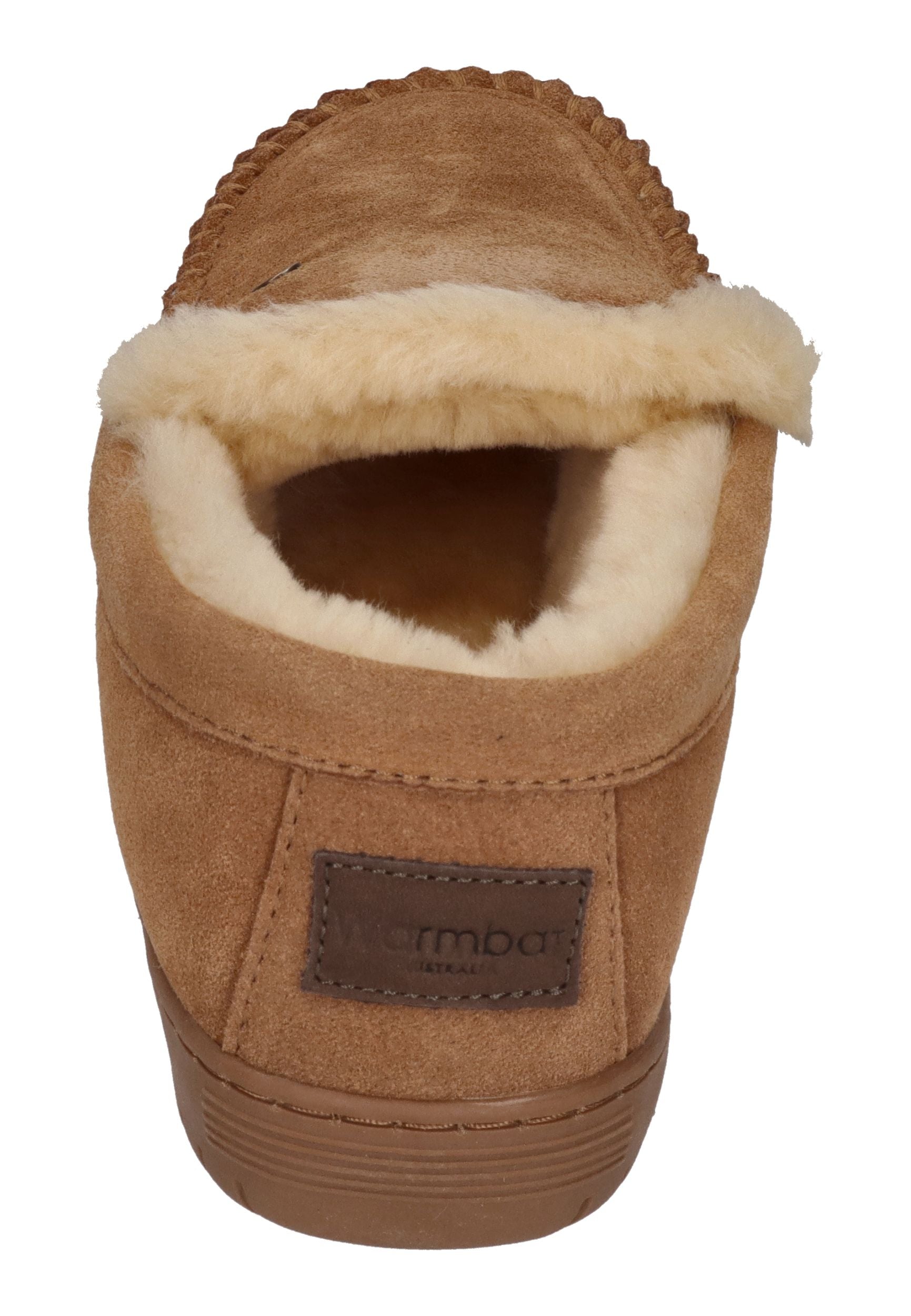 WARMBAT Herrenschuhe Hausschuhe GRIZZLY SUEDE - cognac