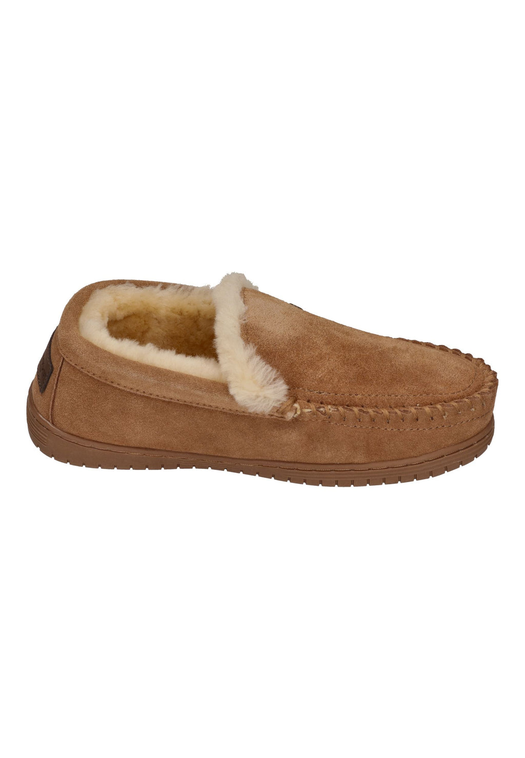 WARMBAT Herrenschuhe Hausschuhe GRIZZLY SUEDE - cognac