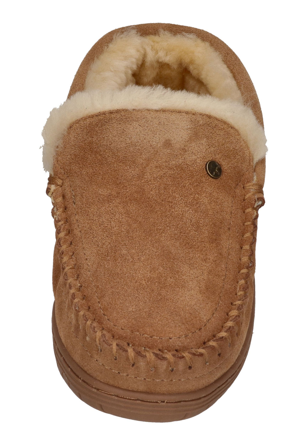 WARMBAT Herrenschuhe Hausschuhe GRIZZLY SUEDE - cognac