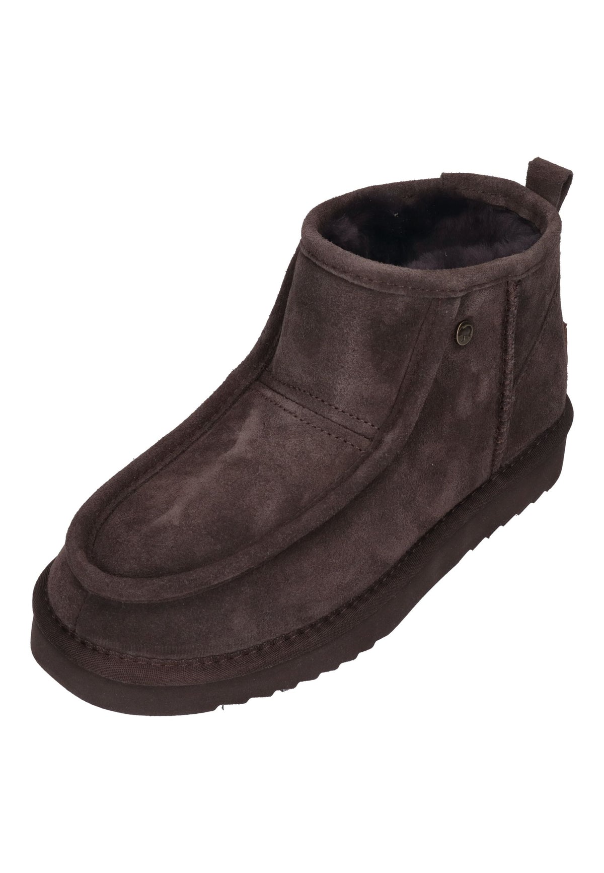 WARMBAT Lammfell gefütterte Damen Booties BARUNGA choco