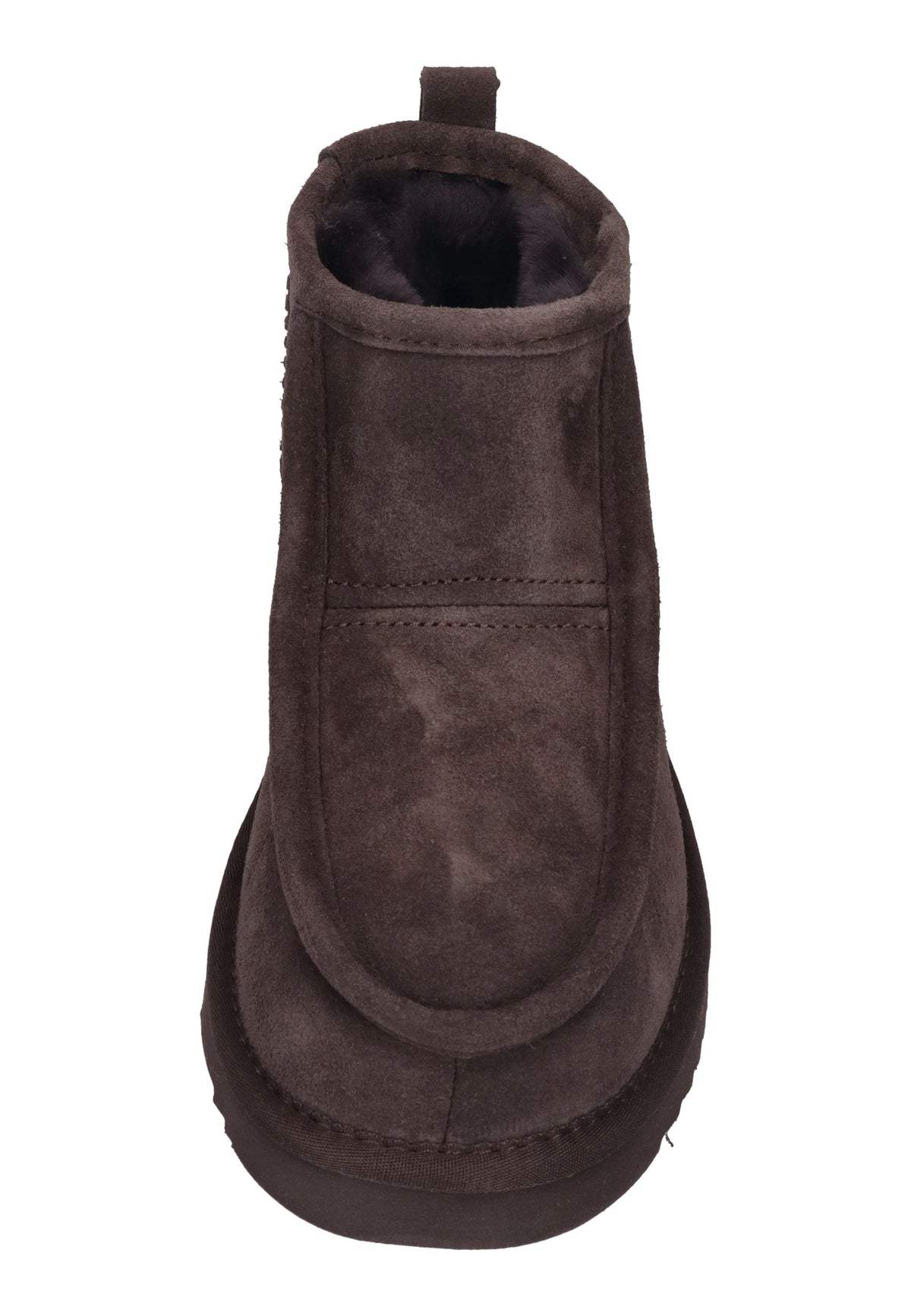 WARMBAT Lammfell gefütterte Damen Booties BARUNGA choco
