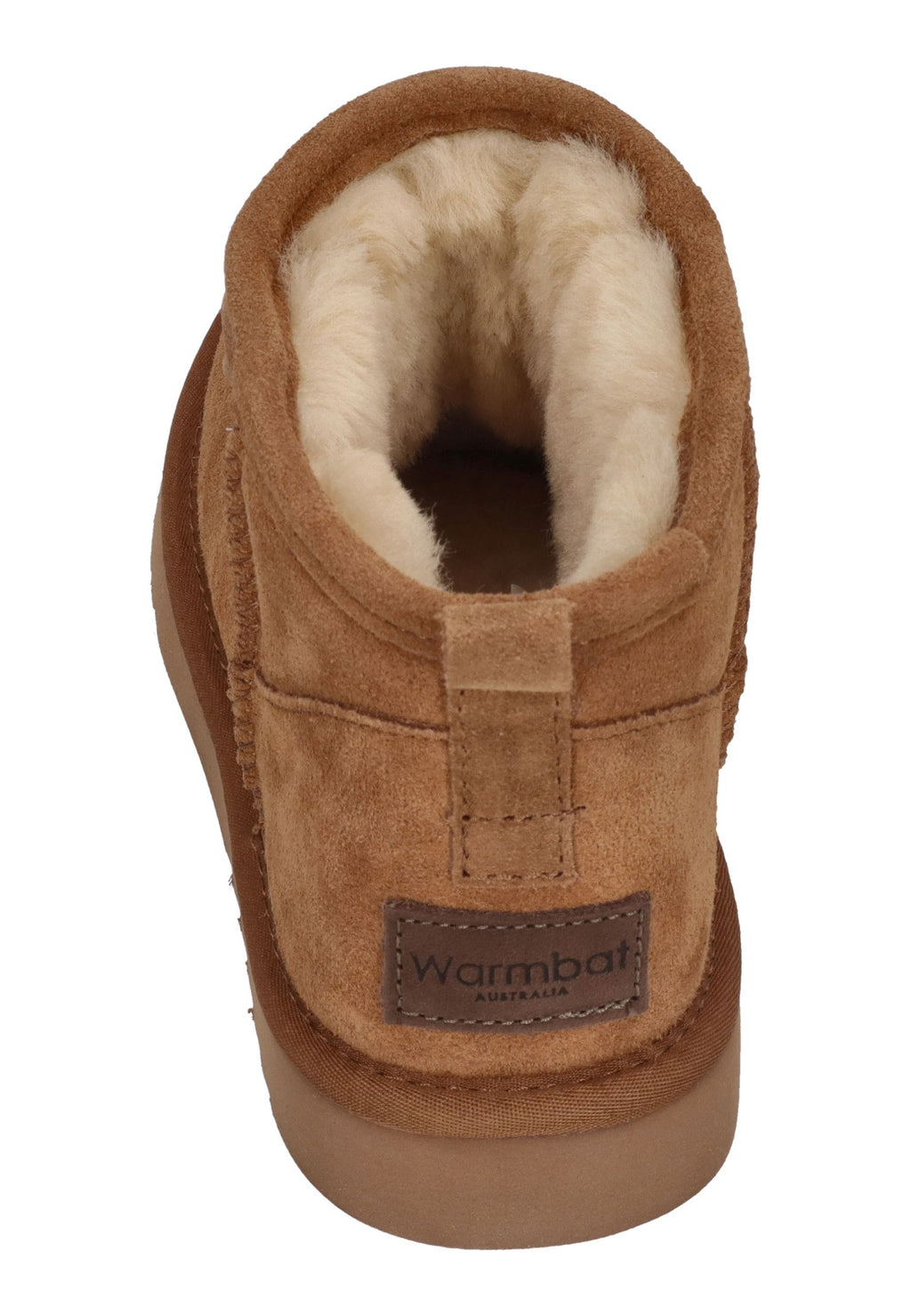 WARMBAT Lammfell gefütterte Damen Booties BARUNGA cognac