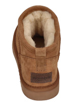 WARMBAT Lammfell gefütterte Damen Booties BARUNGA cognac