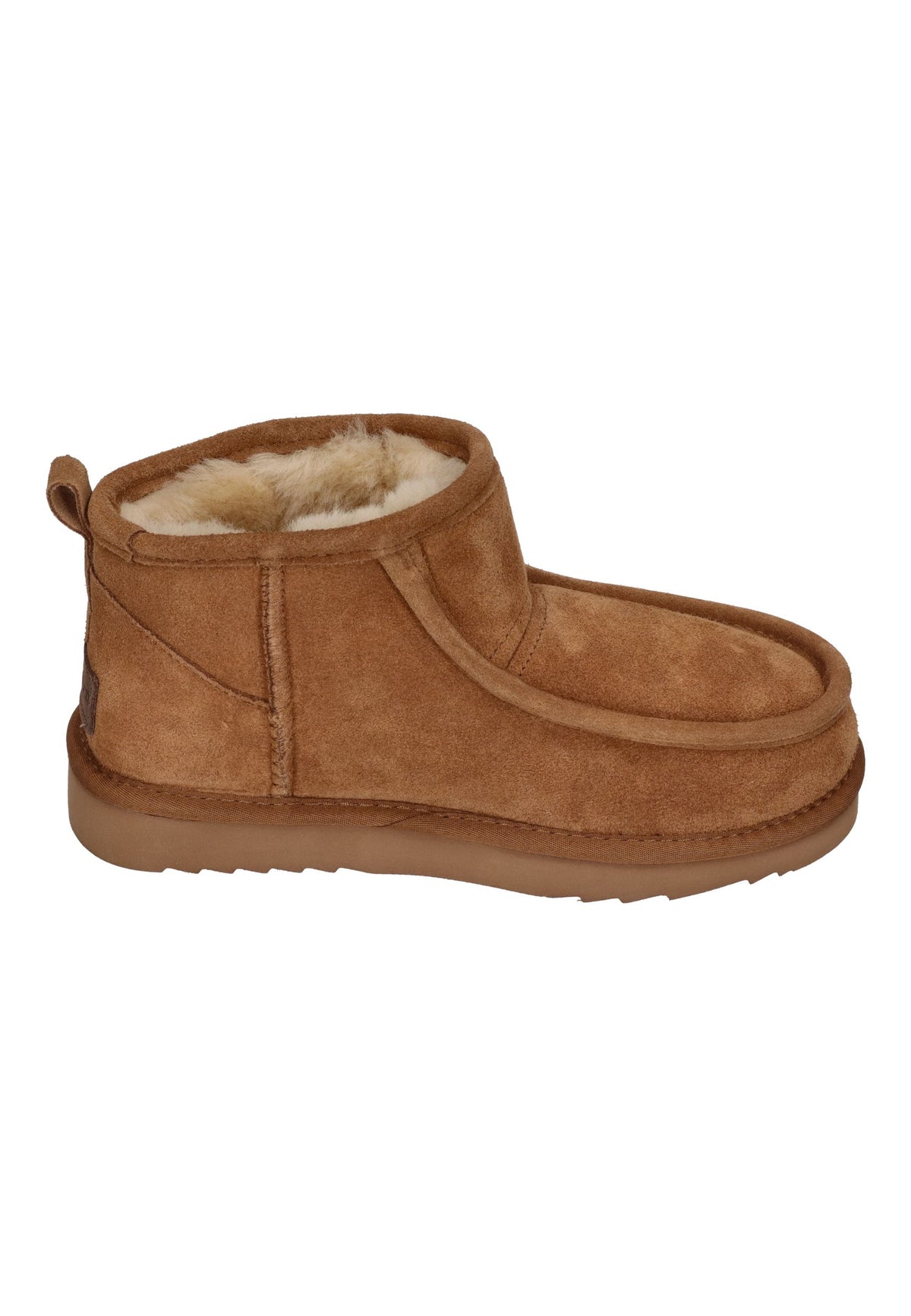 WARMBAT Lammfell gefütterte Damen Booties BARUNGA cognac