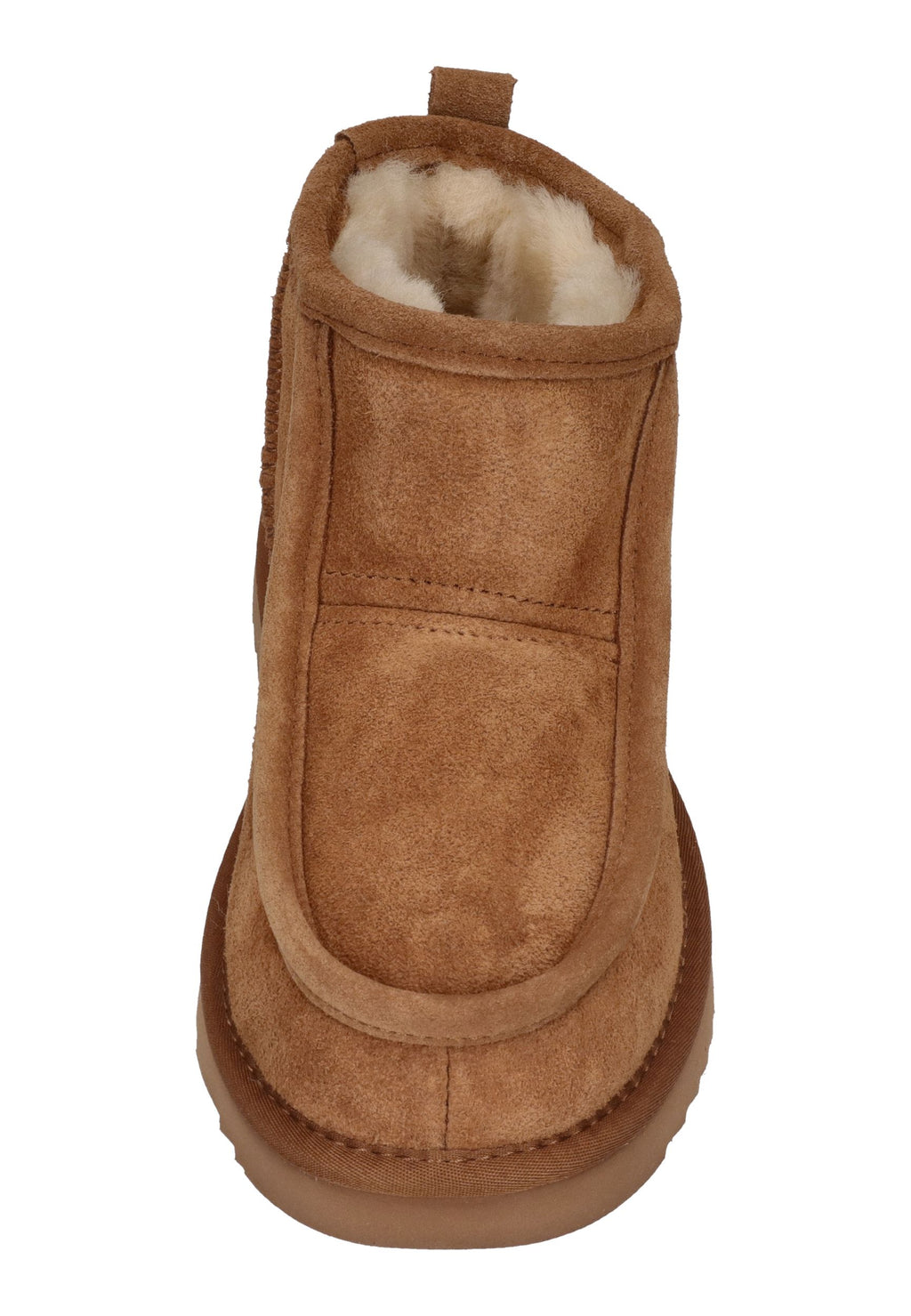WARMBAT Lammfell gefütterte Damen Booties BARUNGA cognac
