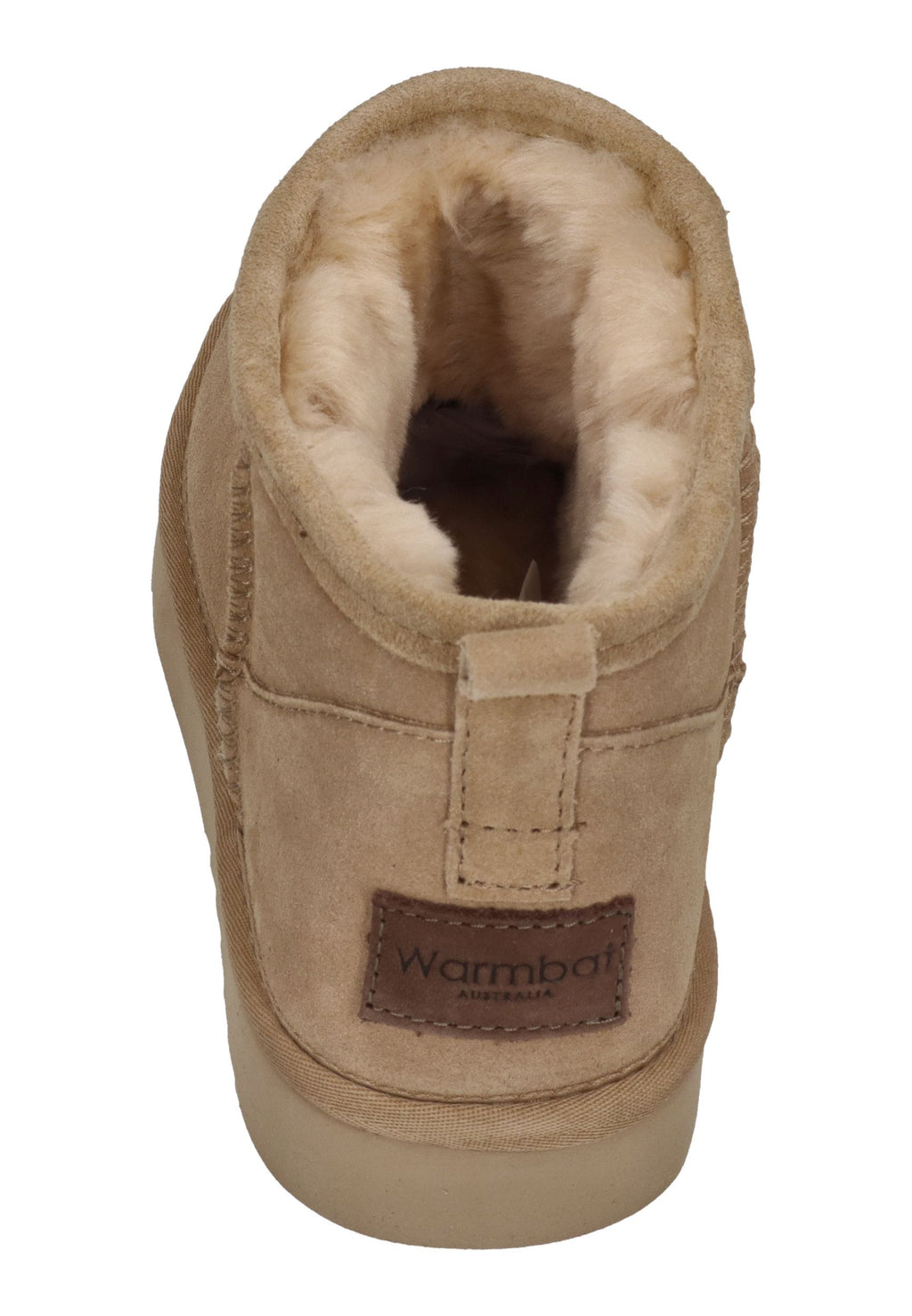 WARMBAT Lammfell gefütterte Damen Booties BARUNGA sand