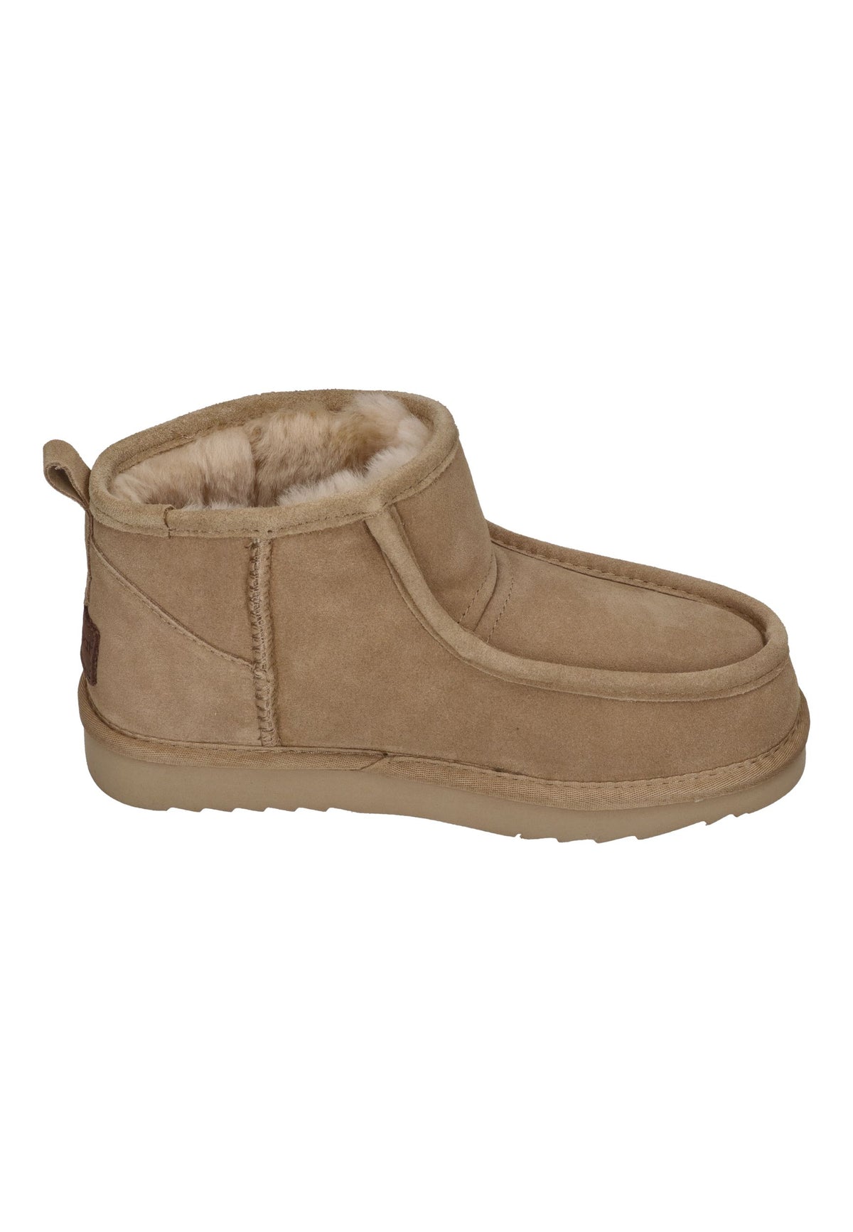 WARMBAT Lammfell gefütterte Damen Booties BARUNGA sand