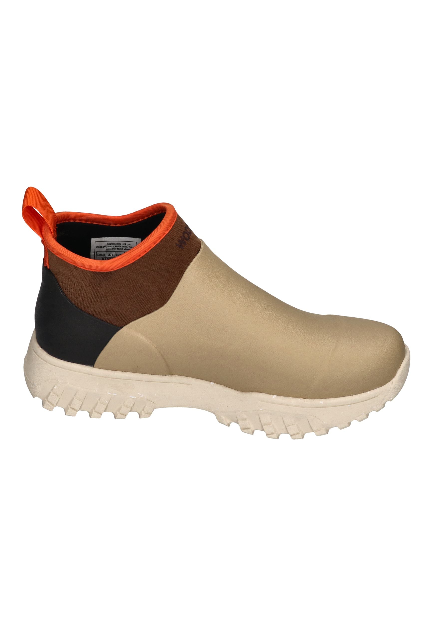 WODEN Damen Gummistiefel IRENE WATERPROOF coffee cream multi