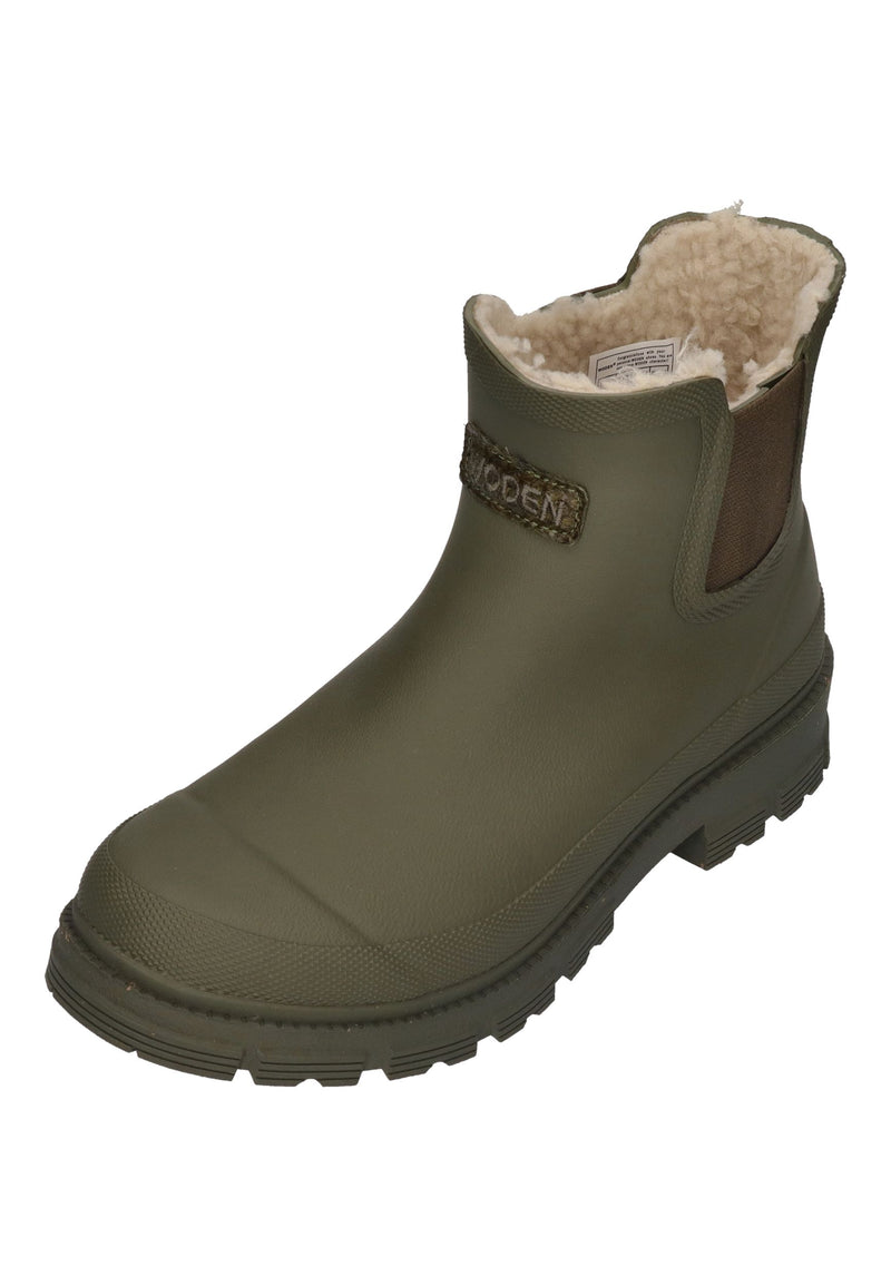 WODEN Damen Gummistiefel LIV WARM WATERPROOF dark olive