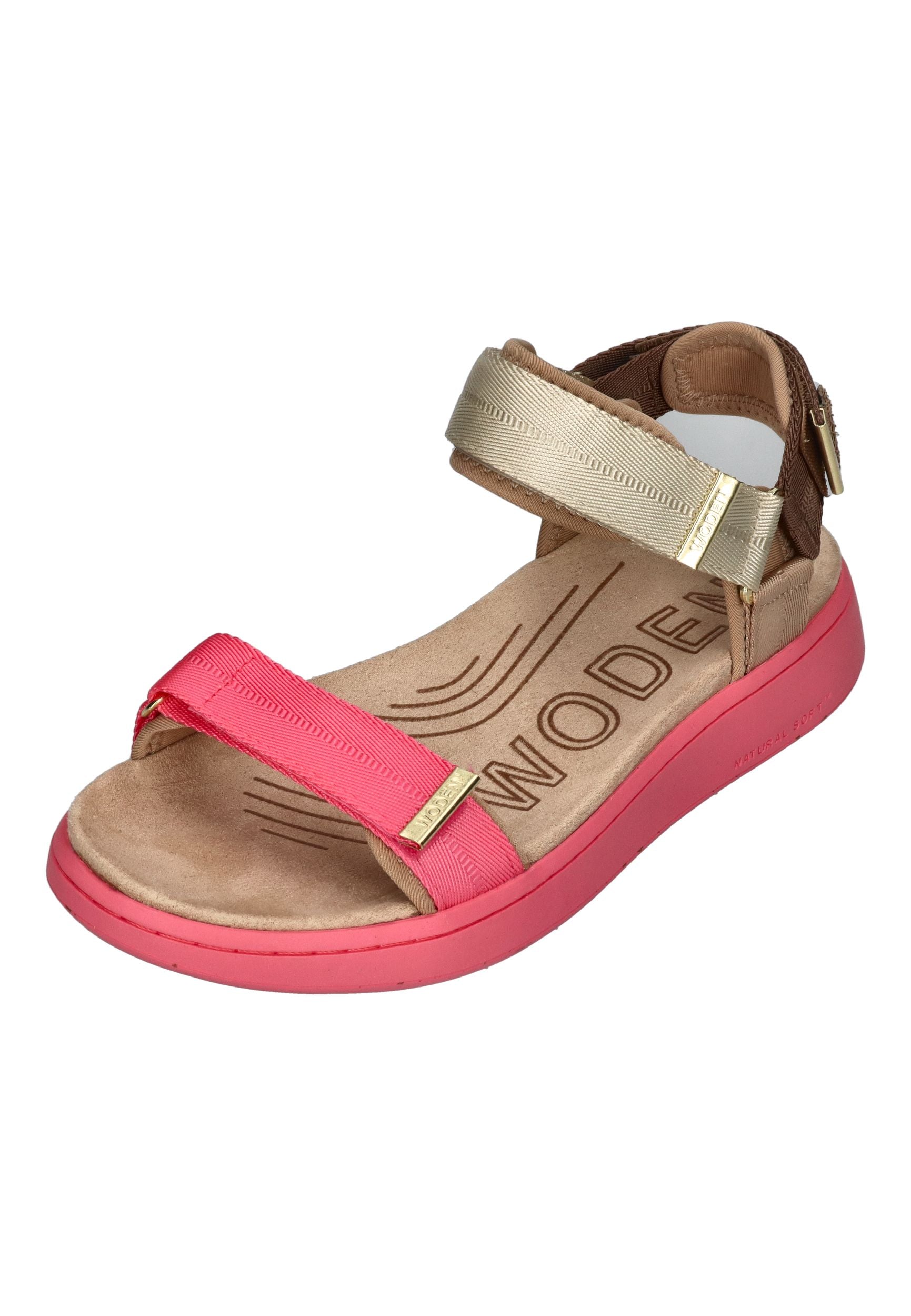 WODEN-Damen-Sandalen-LINE-Tricolor-WL689-raspberry-multi-1-20862 - Shoedeal