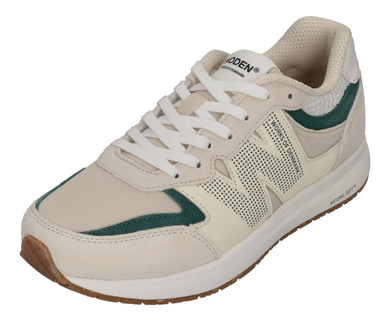 WODEN Damen Sneakers RIGMOR WL593 - blanc de blanc deep forrest