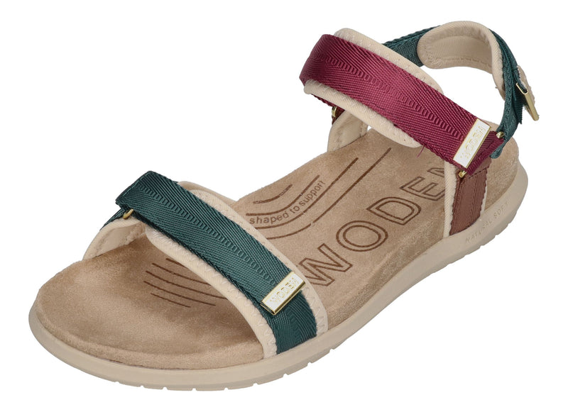 WODEN Damenschuhe Sandalen - LINE LITE WL587 - deep forest multi