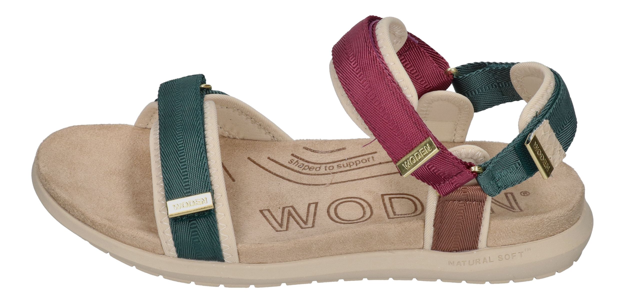 WODEN Damenschuhe Sandalen - LINE LITE WL587 - deep forest multi