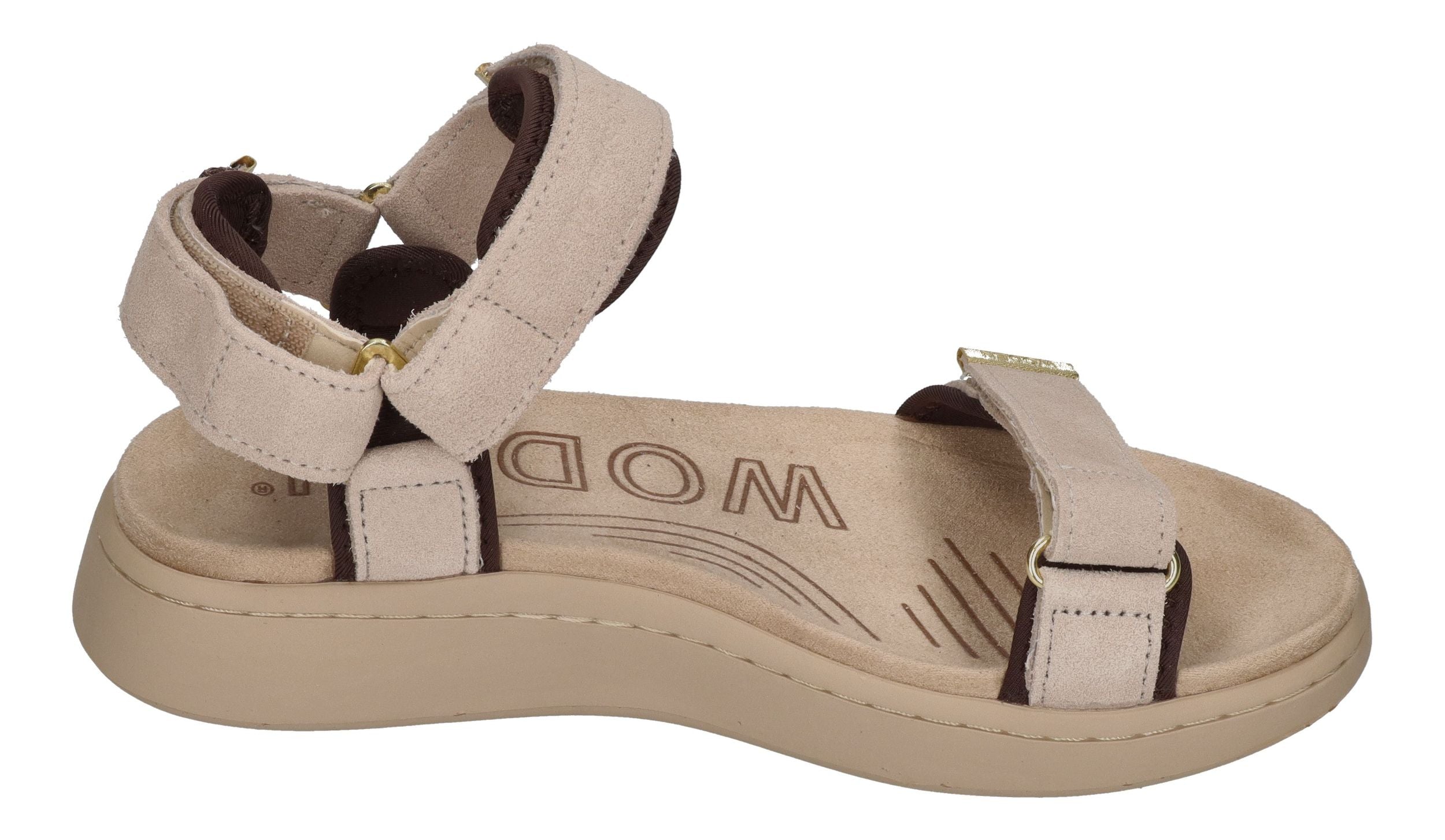 WODEN Damenschuhe Sandalen - LINE SUEDE WL932 - coffee cream