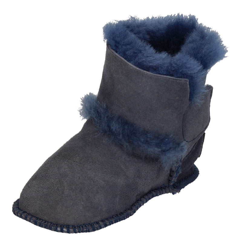 WARMBAT Babyschuhe Schaffell - HAY BABY BOOTIE - navy-0