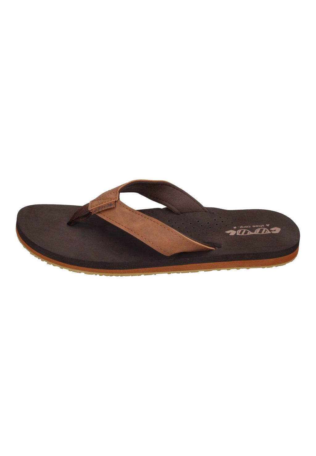 COOL SHOE Herren Zehentrenner in Übergröße COOL SIN brown