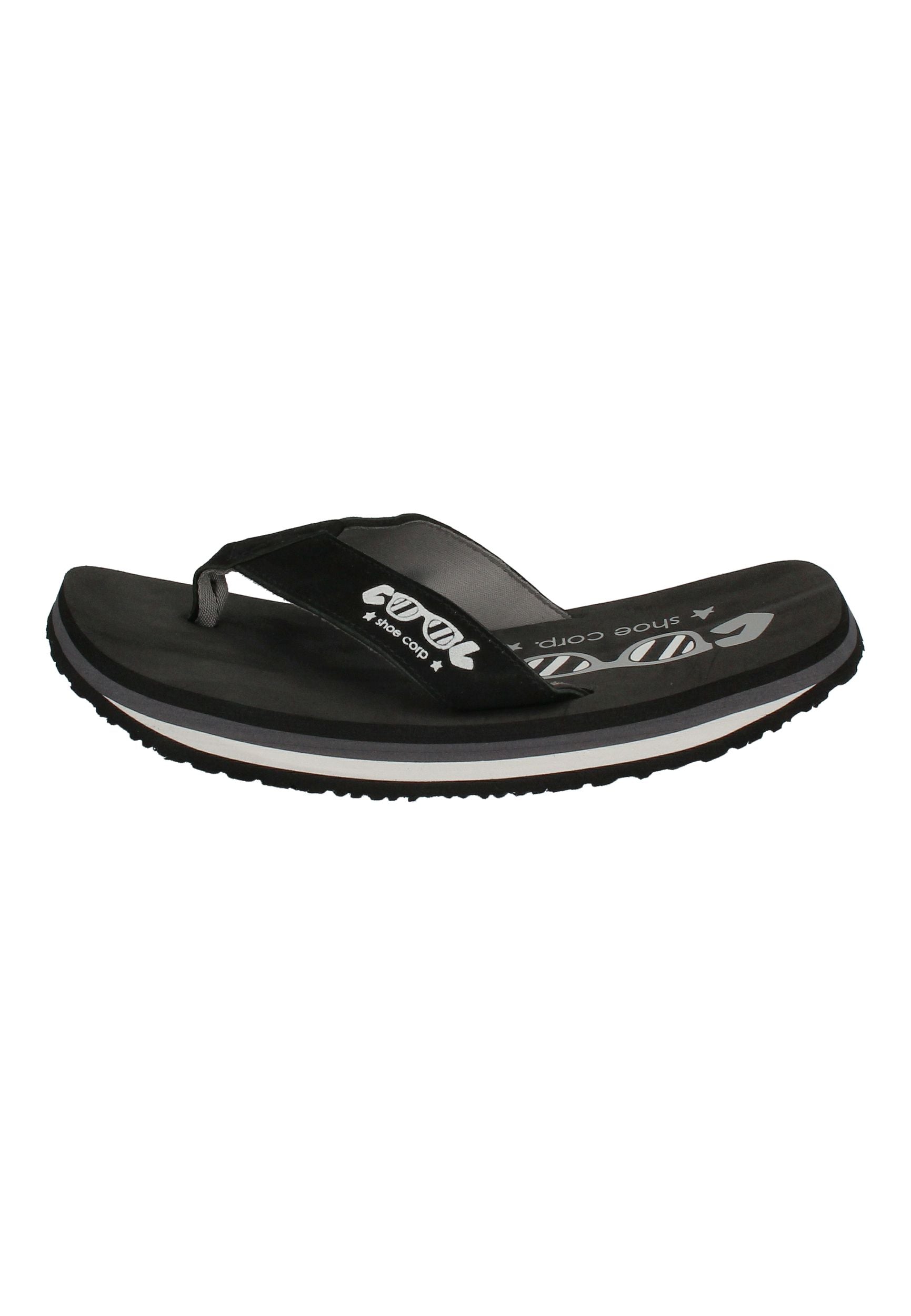 COOL SHOE Herrenschuhe Zehentrenner - ORIGINAL black 2-0Z