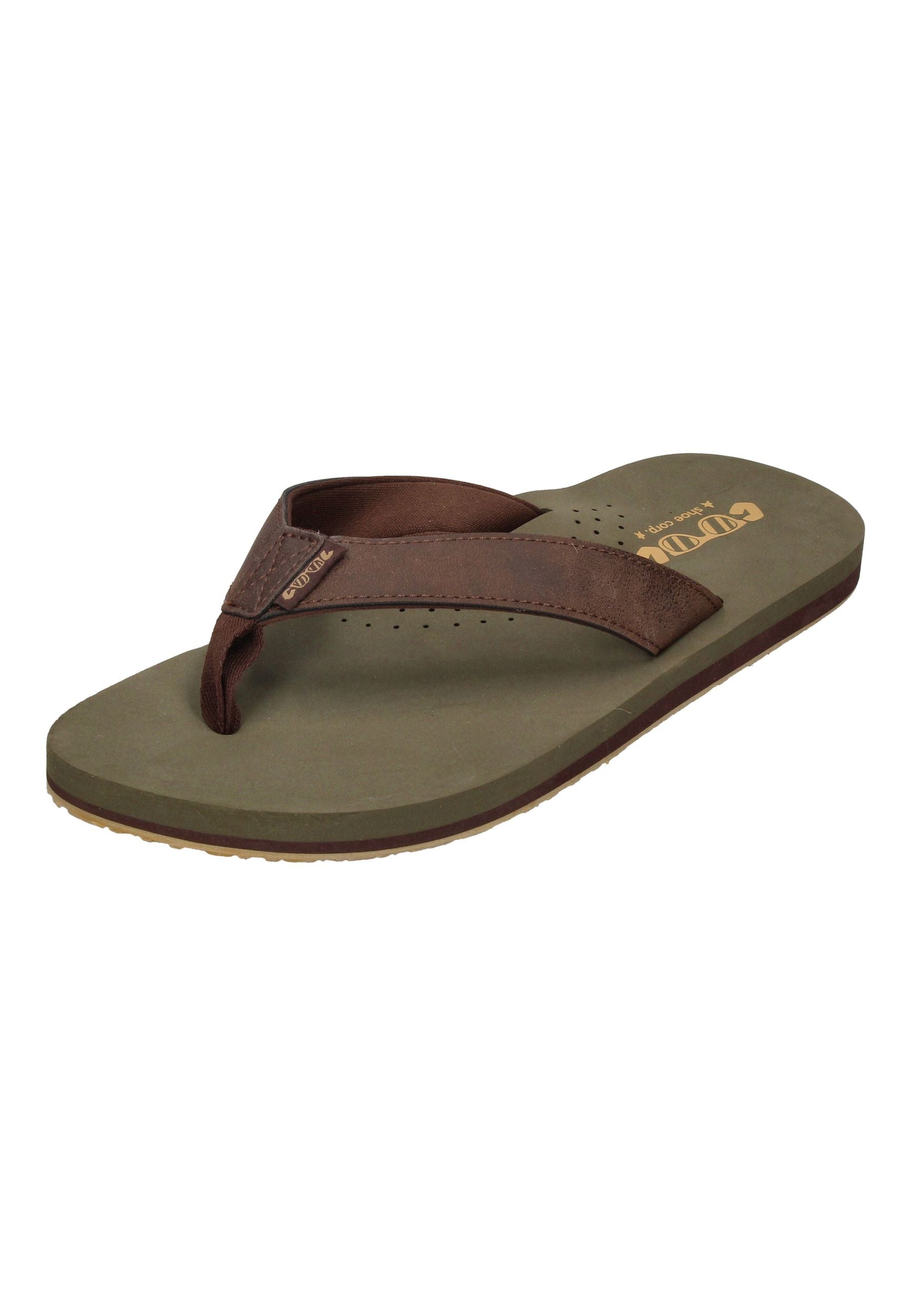 COOL SHOE Herren Zehentrenner in Übergröße COOL SIN olive