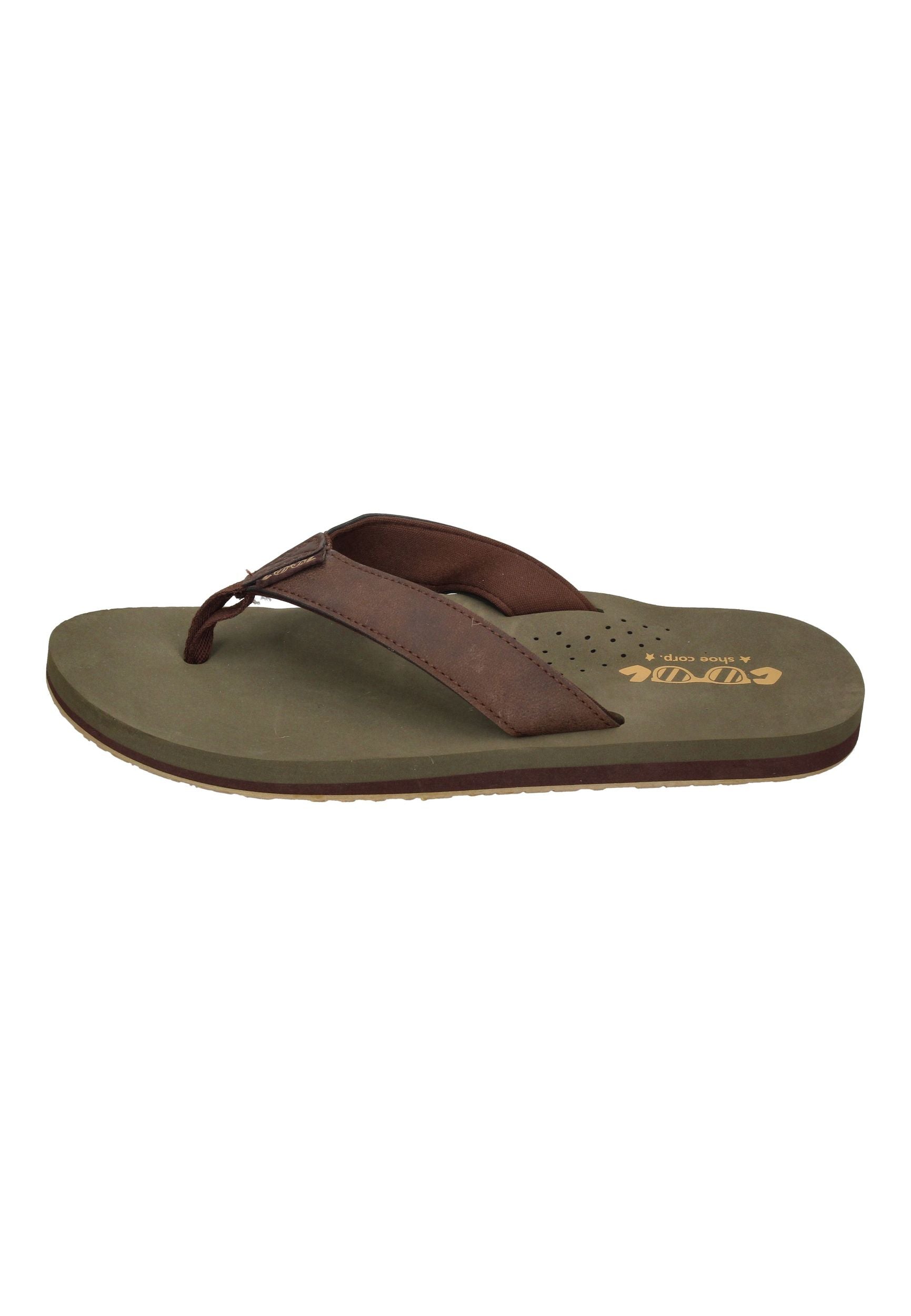 COOL SHOE Herren Zehentrenner in Übergröße COOL SIN olive