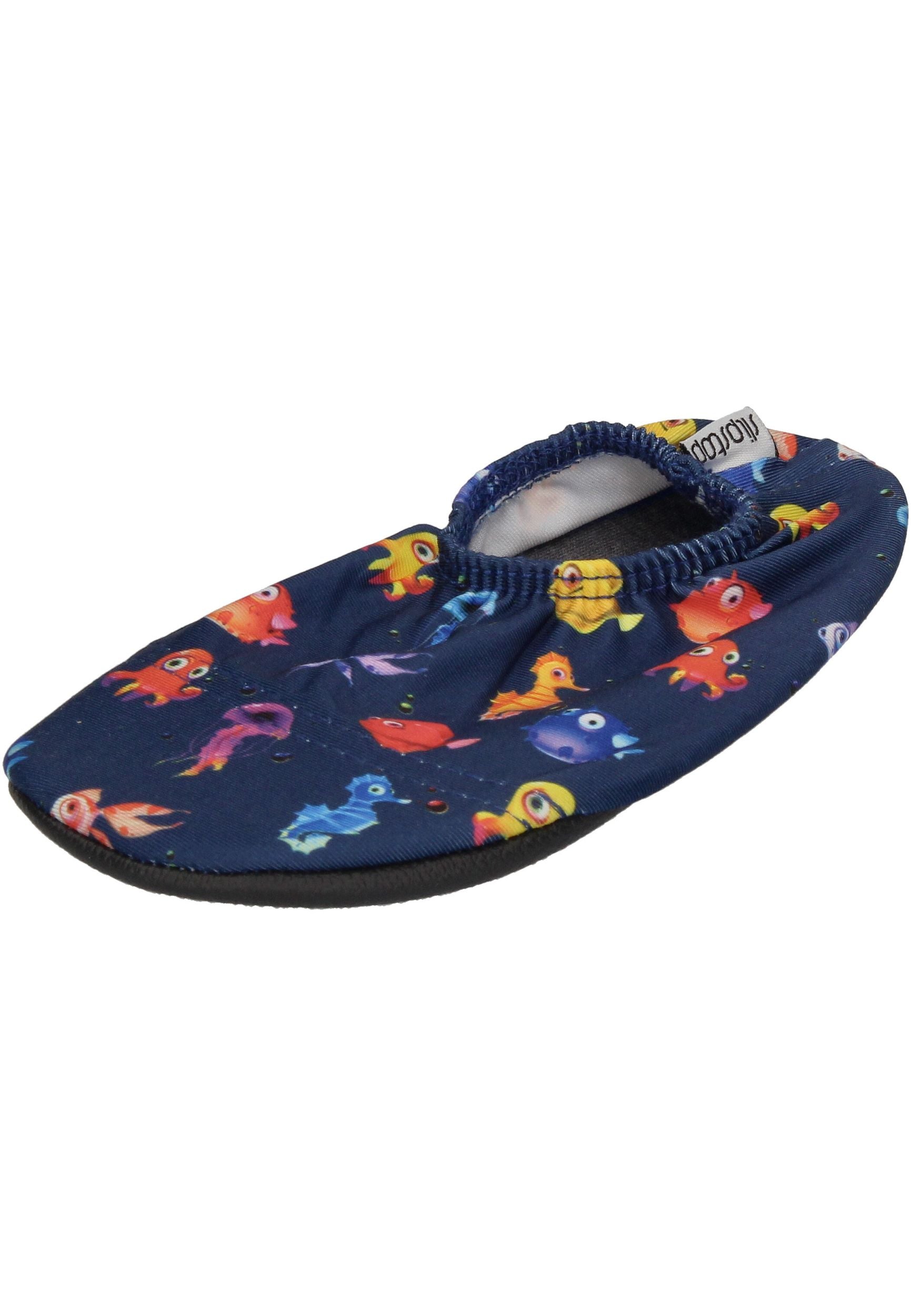 SLIPSTOP - Kinder Hausschuhe Badeschuhe FISH EYE - bunt