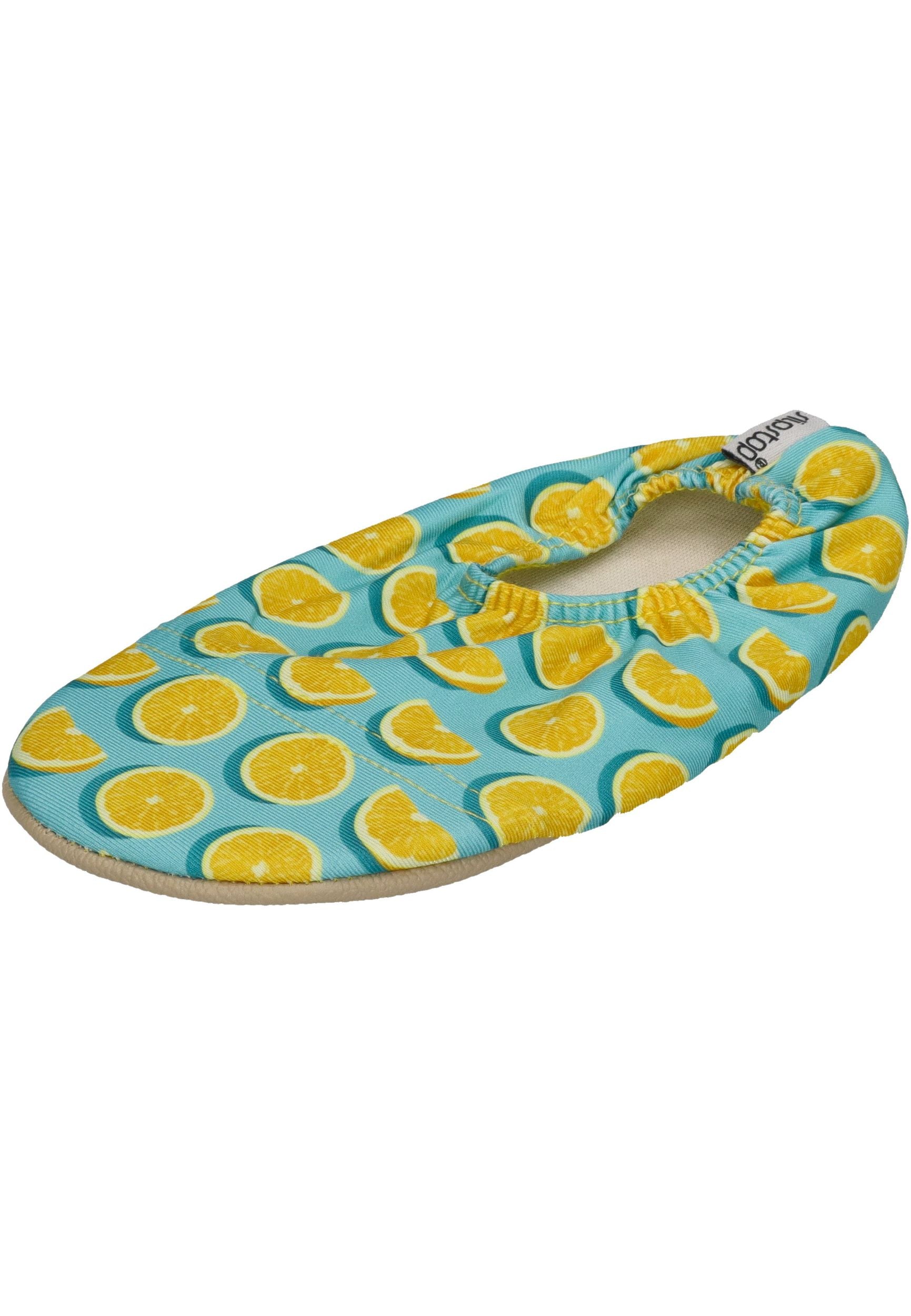 SLIPSTOP Kinder Hausschuhe Badeschuhe LIME Zitrone green