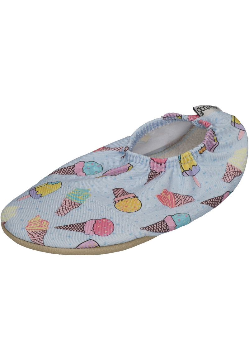SLIPSTOP Kinder Hausschuhe Badeschuhe PAGATO Eistüten blue