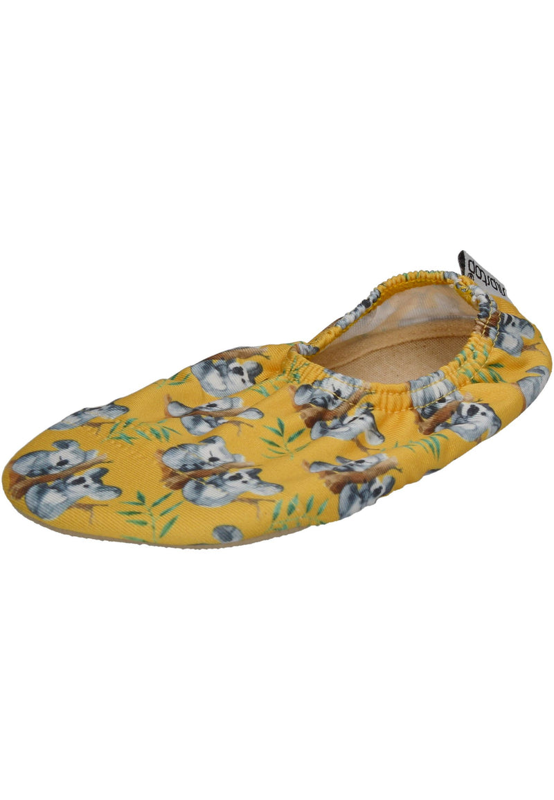 SLIPSTOP Kinder Hausschuhe Badeschuhe TWINS Koala gelb