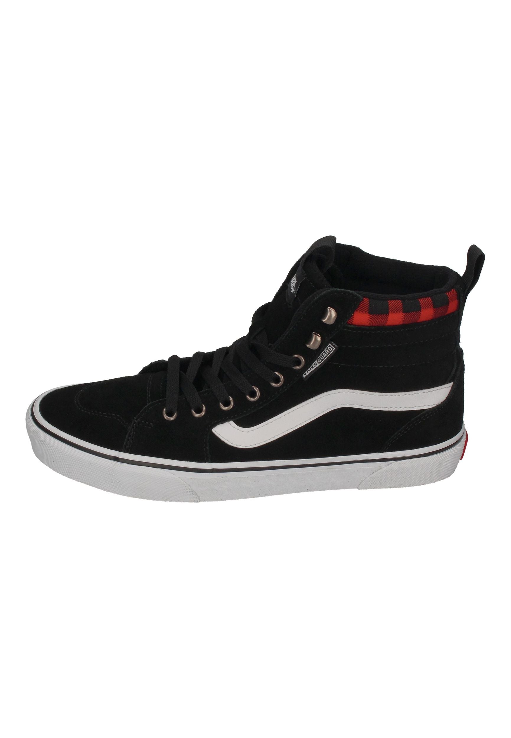 VANS in Übergrößen FILMORE HI VansGuard Suede - Black Red Plaid