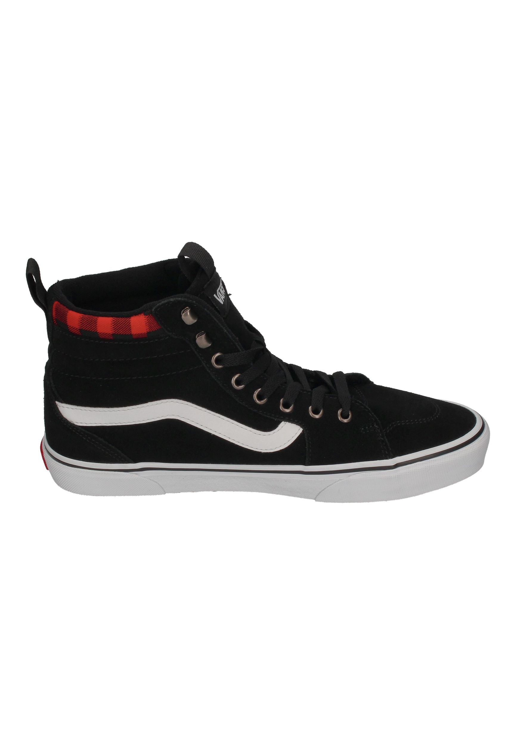 VANS in Übergrößen FILMORE HI VansGuard Suede - Black Red Plaid