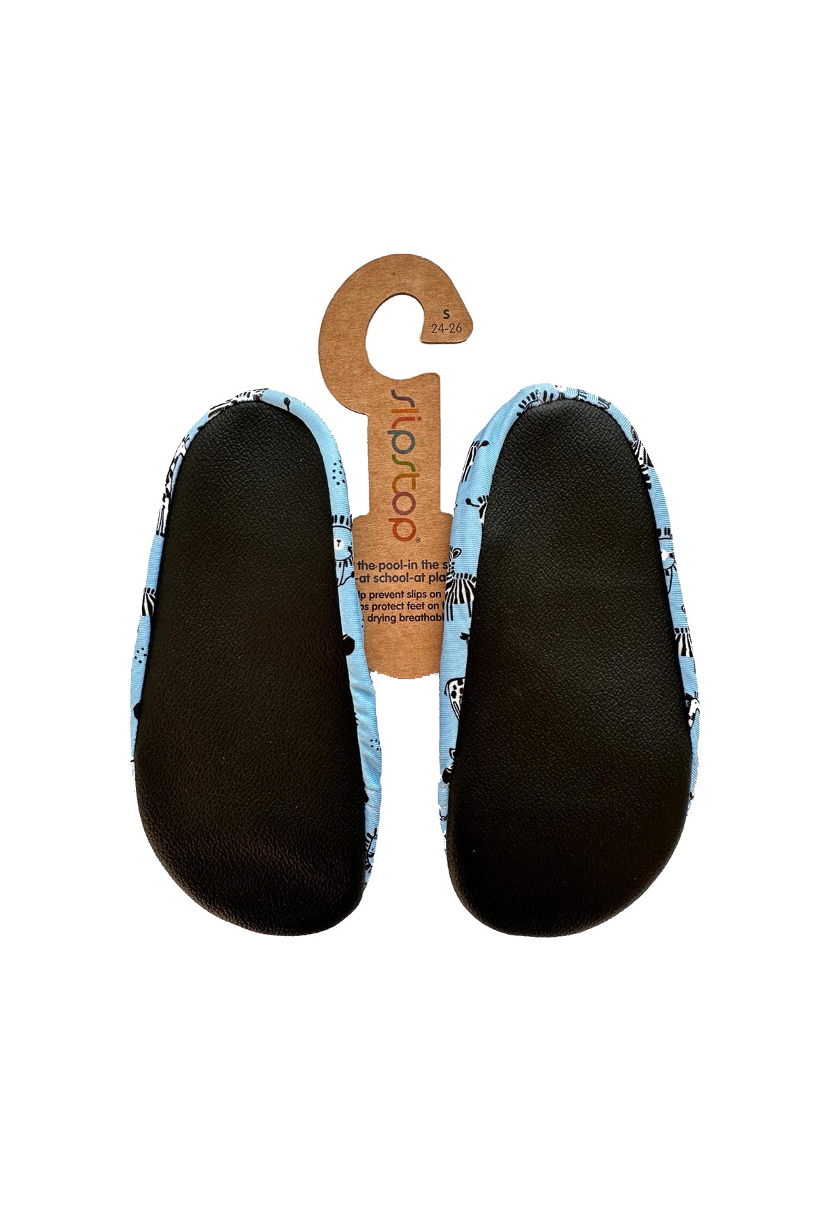 SLIPSTOP Kinder Hausschuhe Badeschuhe AFRICA Tiere blue