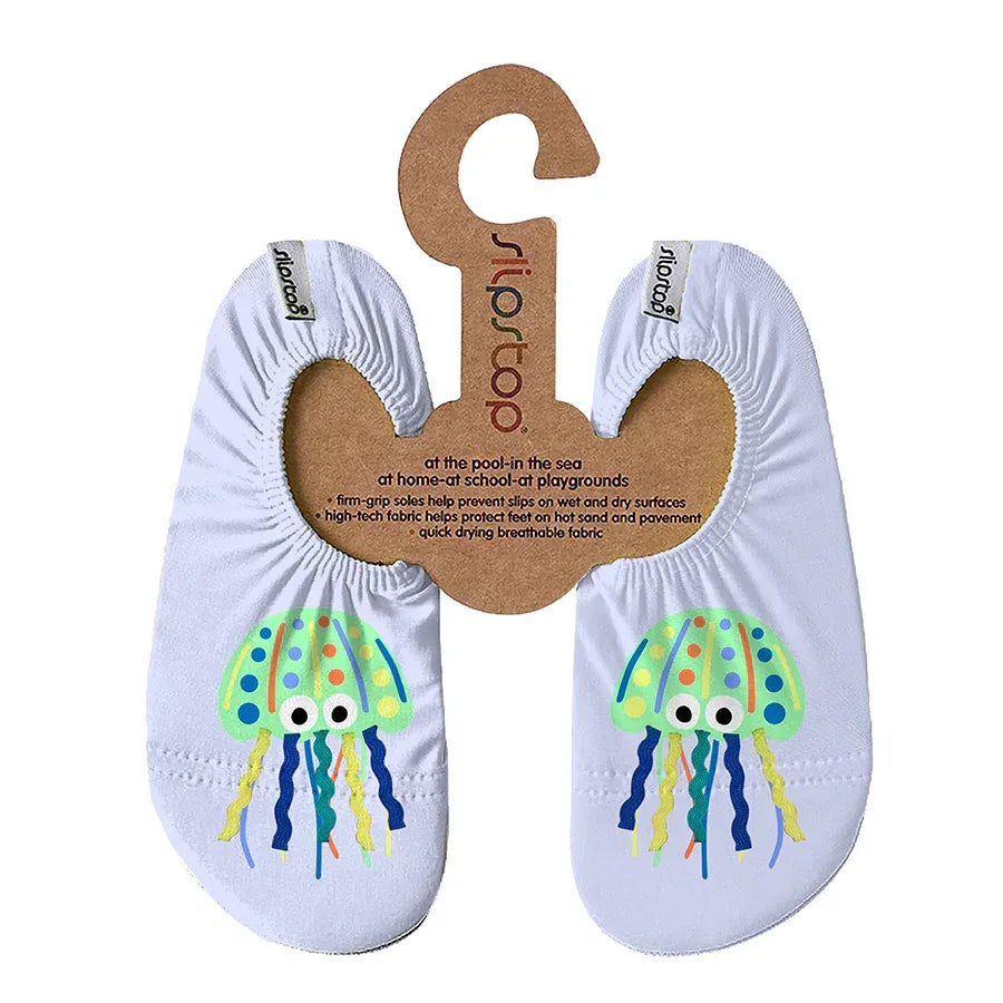SLIPSTOP Kinder Hausschuhe Badeschuhe Bonbon hellblau