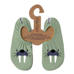 SLIPSTOP Kinder Hausschuhe Badeschuhe Mors olivgrün