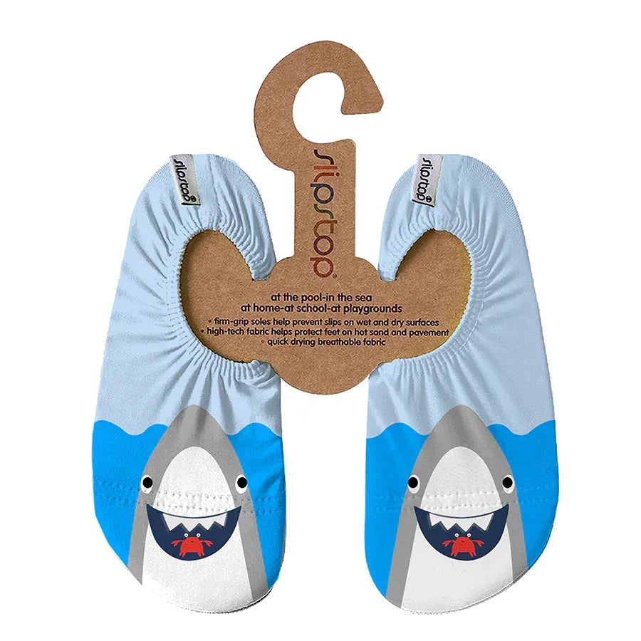 SLIPSTOP Kinder Hausschuhe Badeschuhe Finzy hellblau