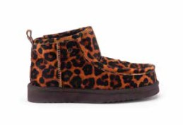 WARMBAT Damen Booties BARUNGA PRINT panther cognac