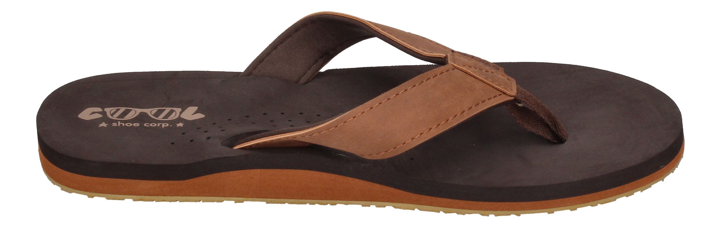 COOL SHOE Herrenschuhe Zehentrenner COOL SIN - brown-3