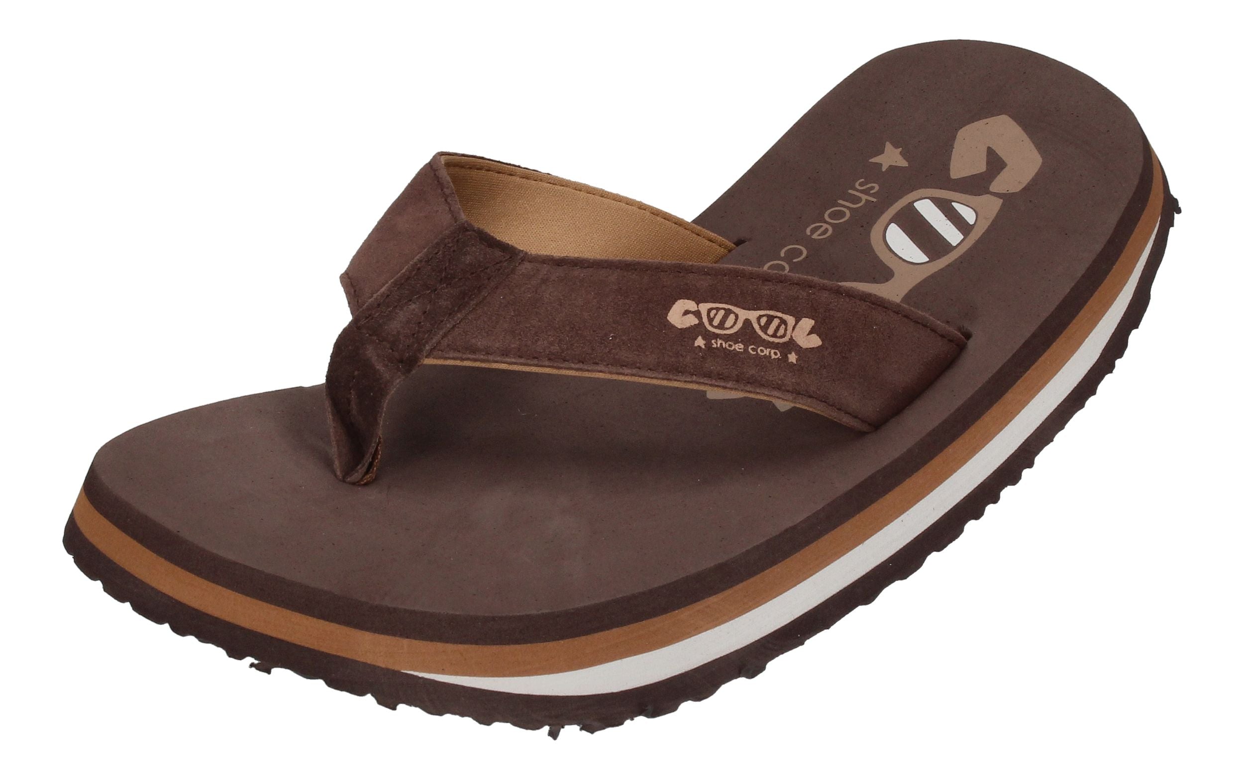 COOL SHOE Herrenschuhe Zehentrenner ORIGINAL chocolate-0