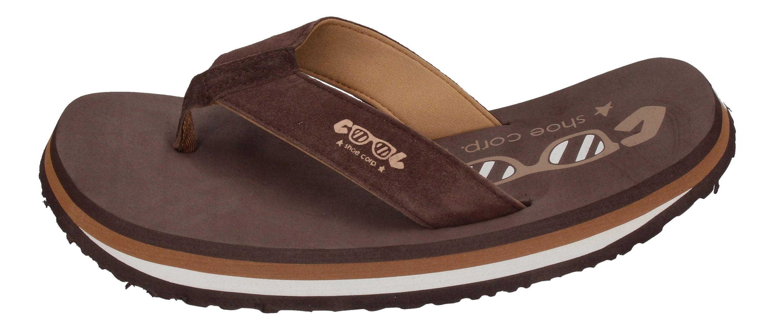 COOL SHOE Herrenschuhe Zehentrenner ORIGINAL chocolate-1